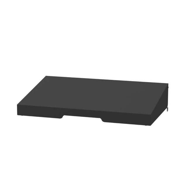 Couvercle de protection en acier noir LE MARQUIER pour plancha Pure 375