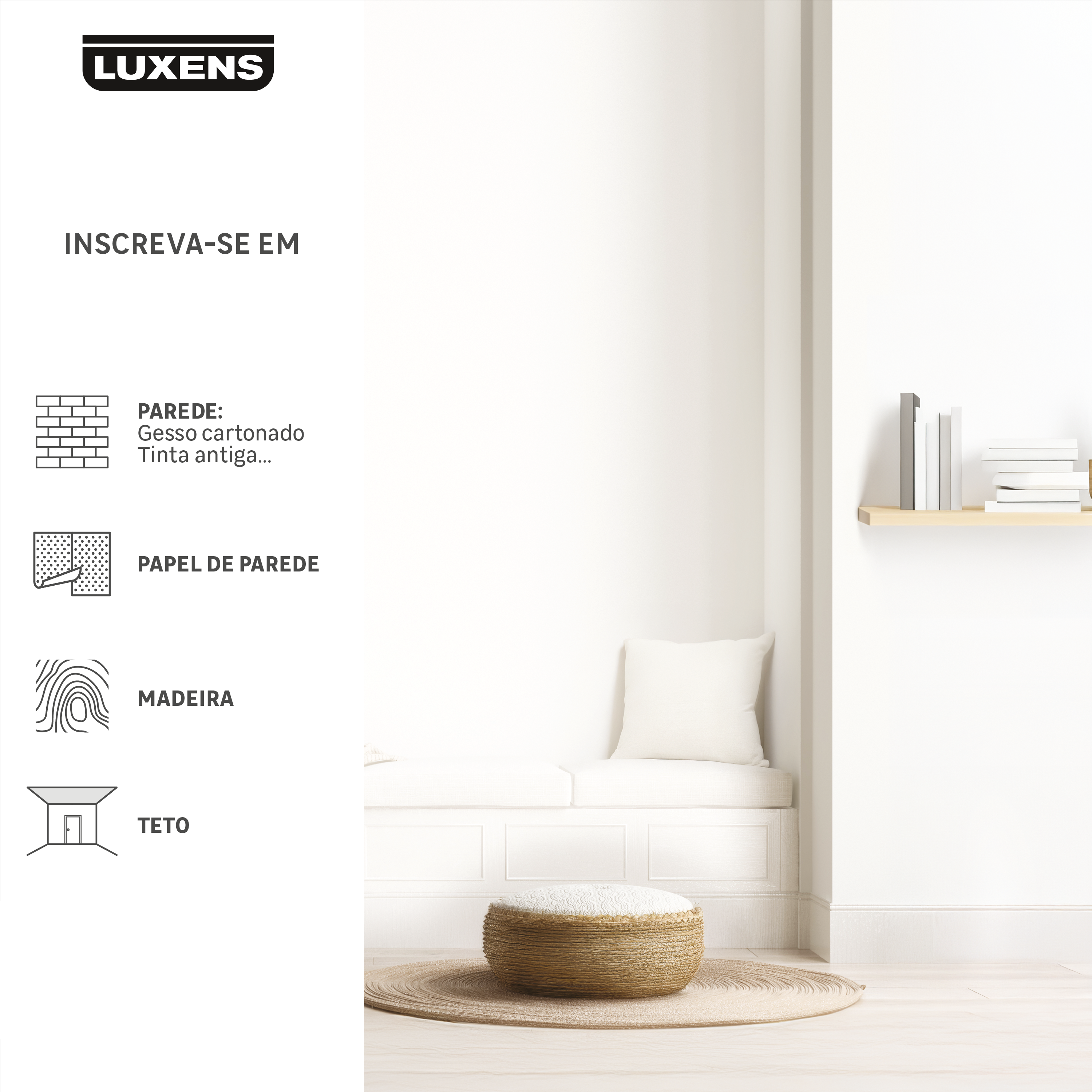Tinta interior parede anti mofo luxens branco mate 15L - 4