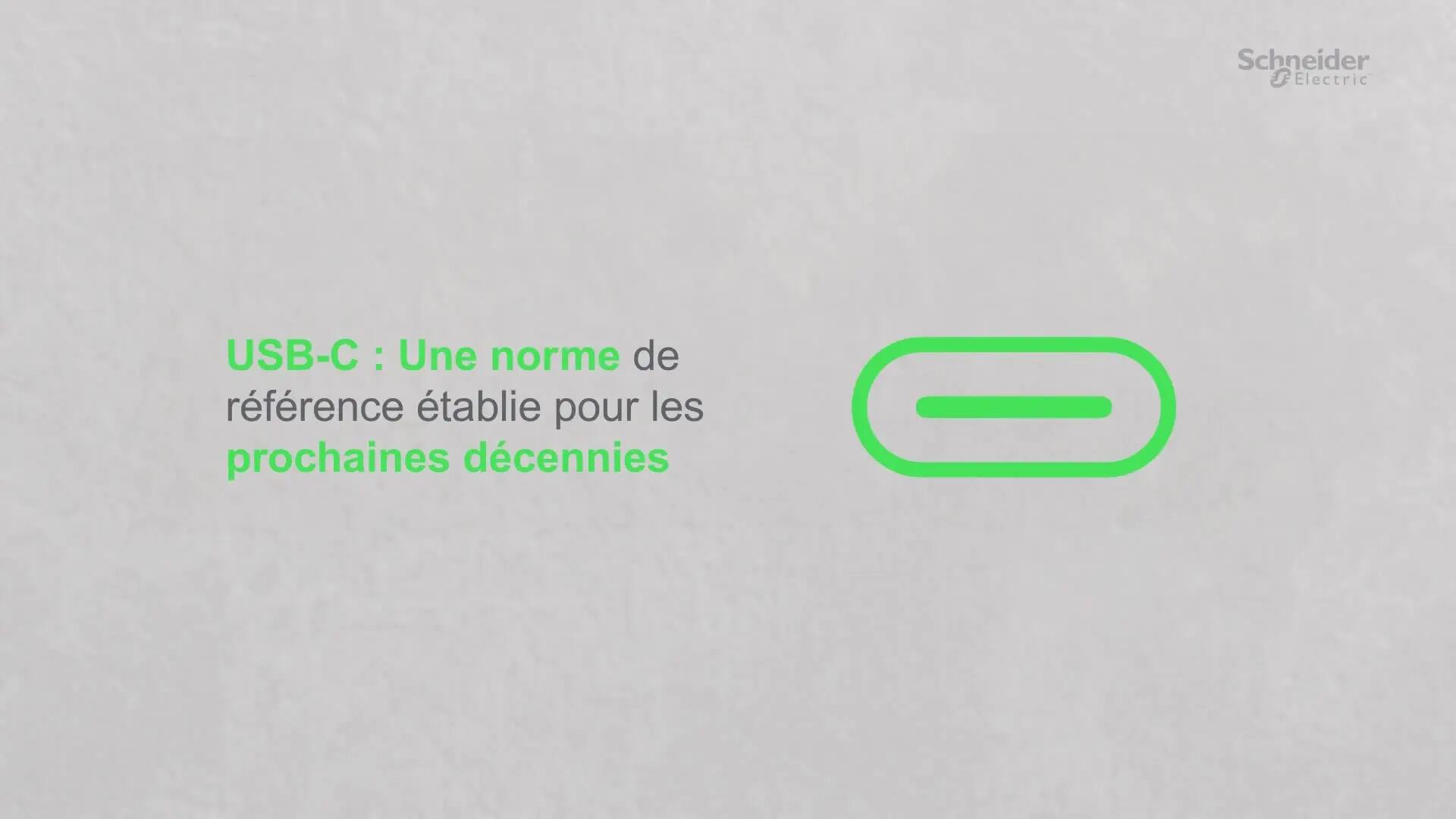 Prise chargeur USB C+C Odace, SCHNEIDER ELECTRIC, noir - 4