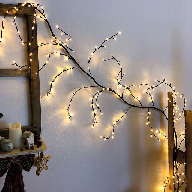 Ramo luminoso 288 lampadine led bianco caldo L 3 m x H 300 cm