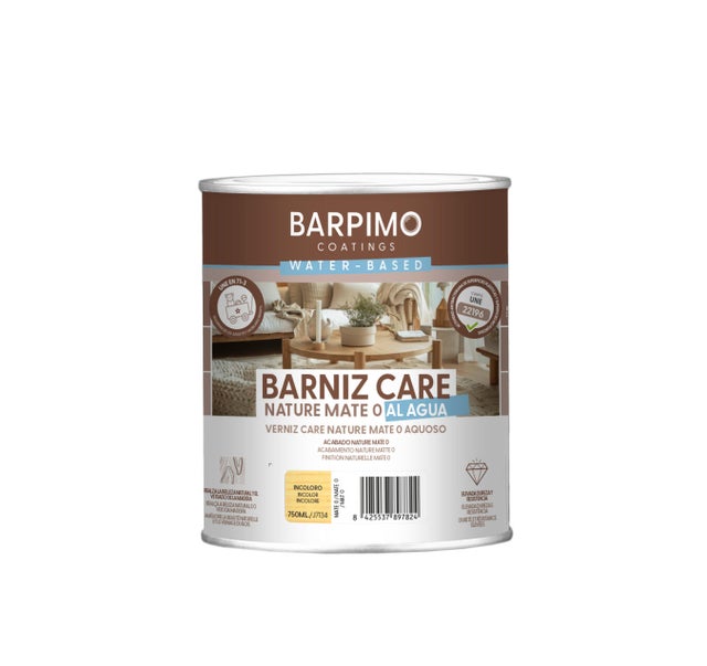 BARNIZ INTERIOR ACRÍLICO EXTRA MATE BARPIMO 750ML INCOLORO
