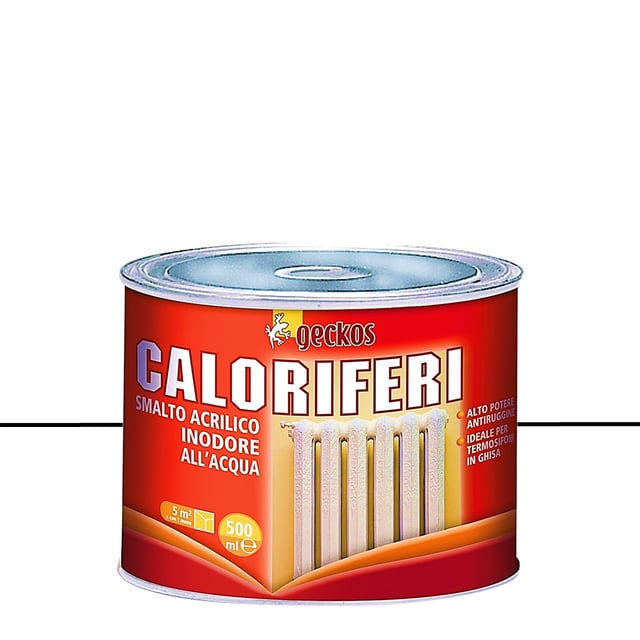 Smalto da interno per radiatore, ALP Caloriferi bianco lucido, 0.5 L