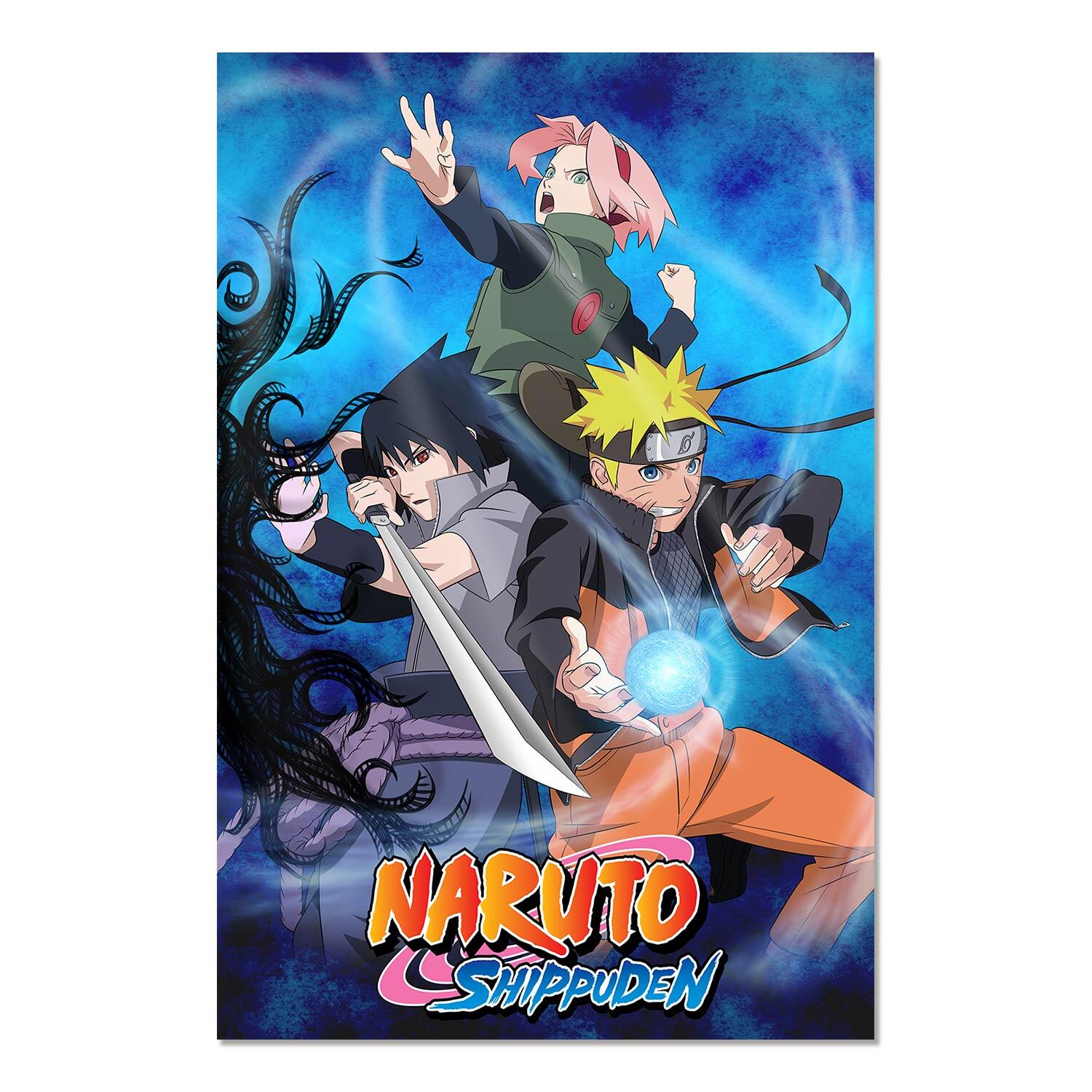 Póster Cine rectangular de 61 x 91.5 cm. Papel Naruto multicolor - 2