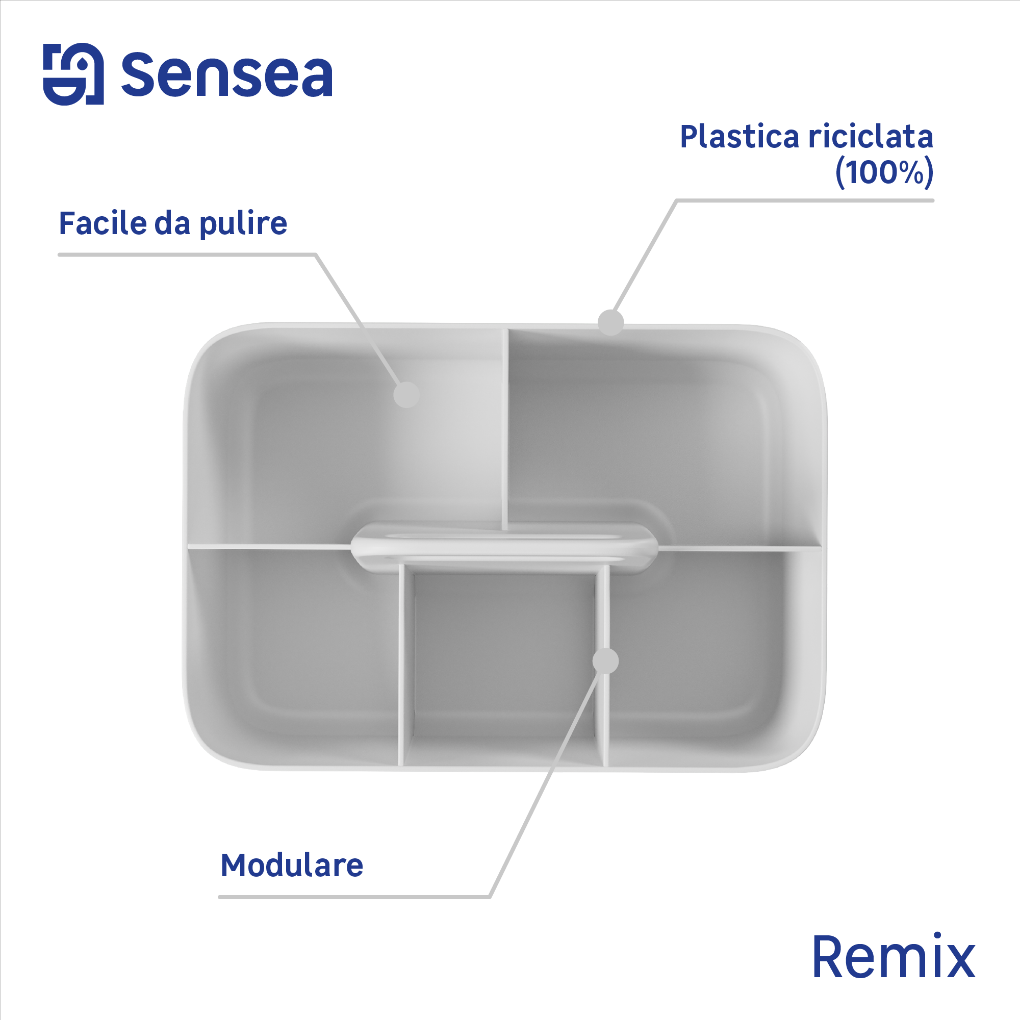 Organizer Sensea L 19.5 x H 17.5 cm Ø 25.2 cm - 6