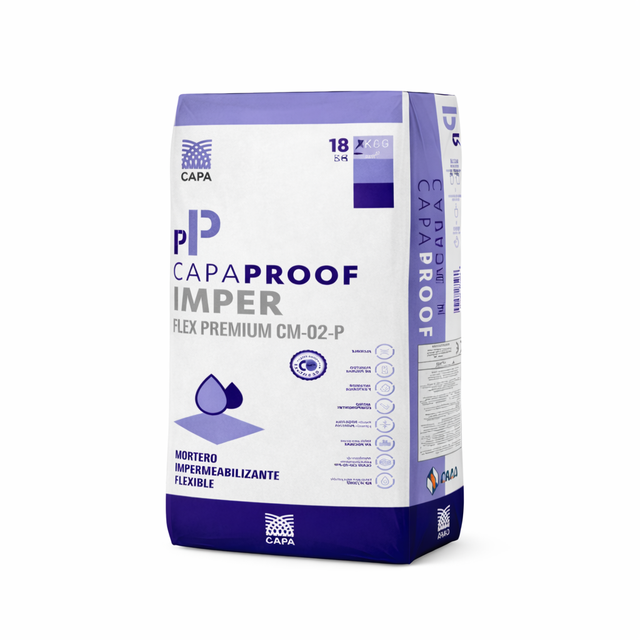 MORTERO IMPERMEABLE  CAPAPROOF FLEX PREMIUM 18