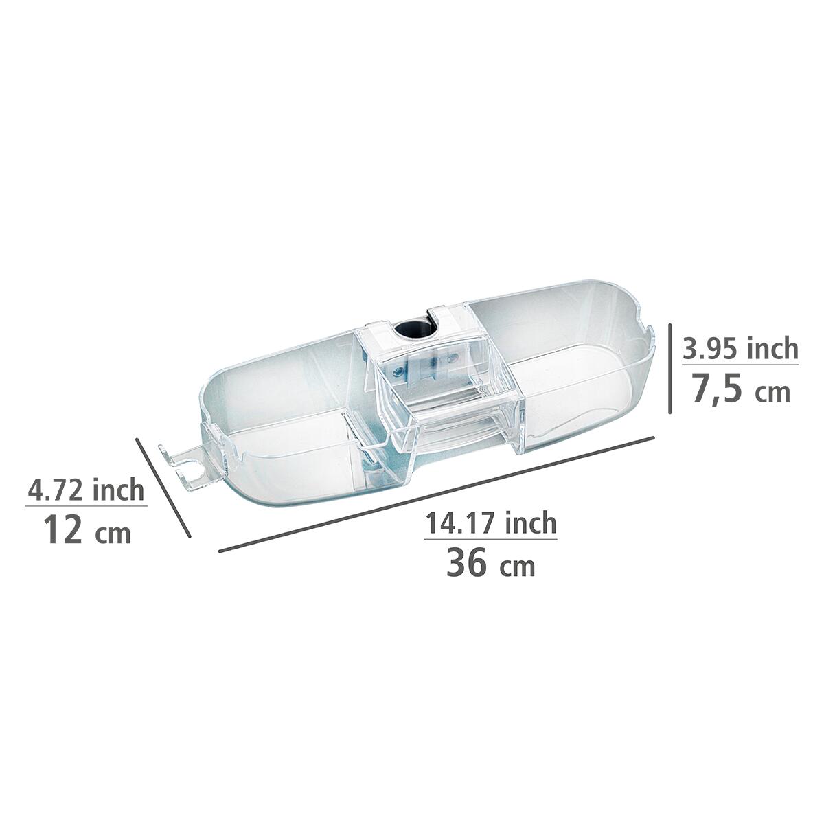 Cesto de duche p/rampa tranparente Premium - 2