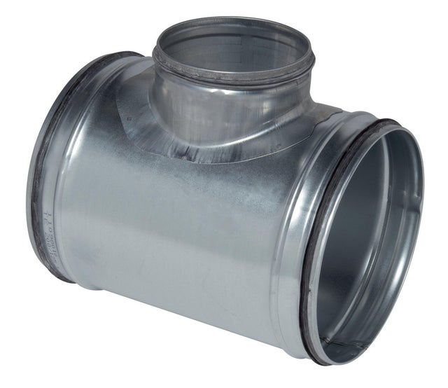 TE ACERO GALVANIZADO CON JUNTA DE GOMA 160/125MM