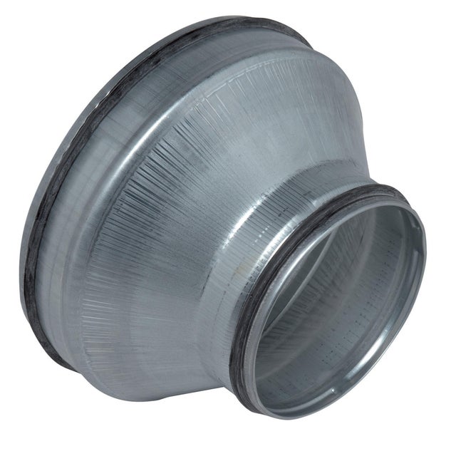 REDUCCIÓN ACERO GALVANIZADO CON JUNTA GOMA 200/125MM
