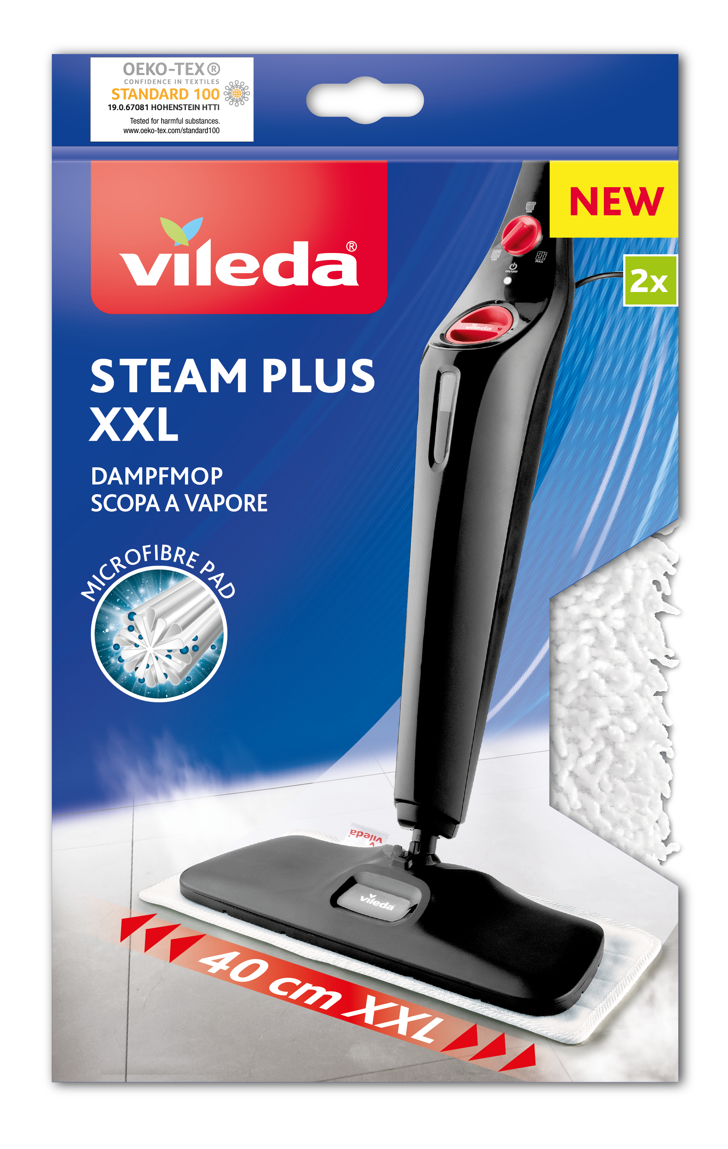 Wkład do mopa parowego Steam Plus XXL 2 szt. 40 cm Vileda - 2