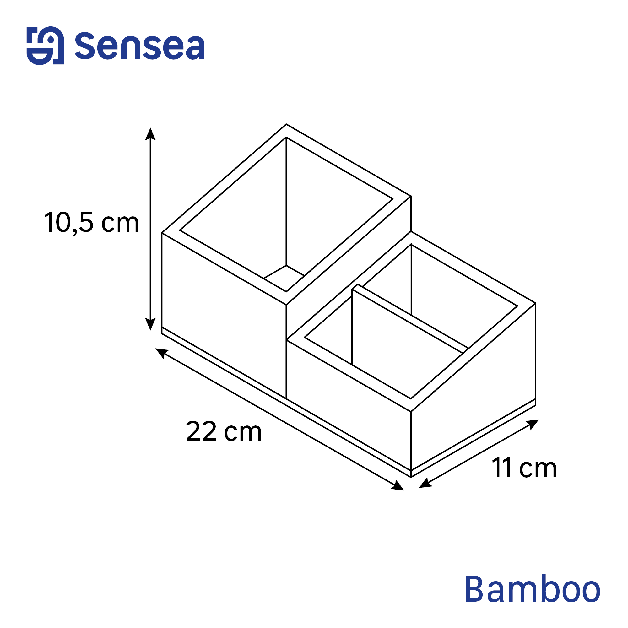 Organiseur marron Naturel SENSEA - 3