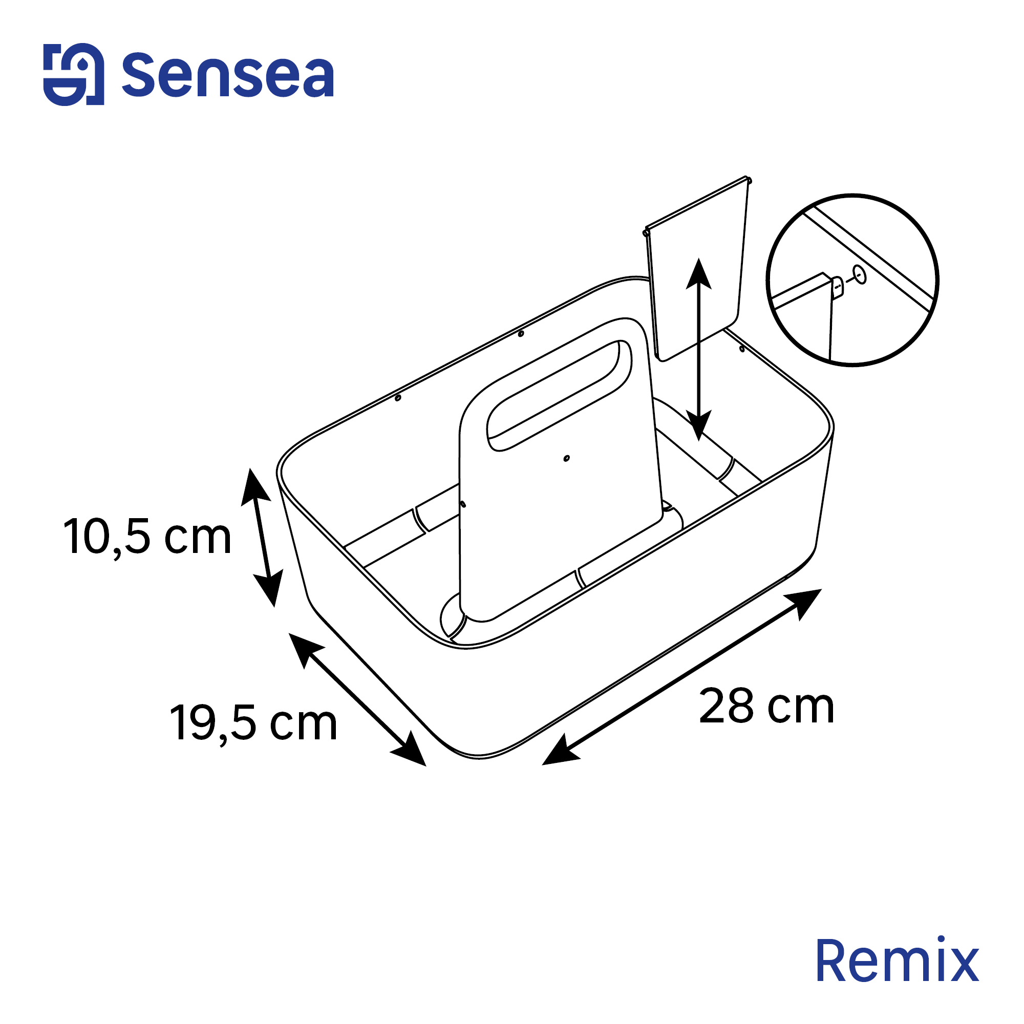 Organizer Sensea L 19.5 x H 17.5 cm Ø 25.2 cm - 5