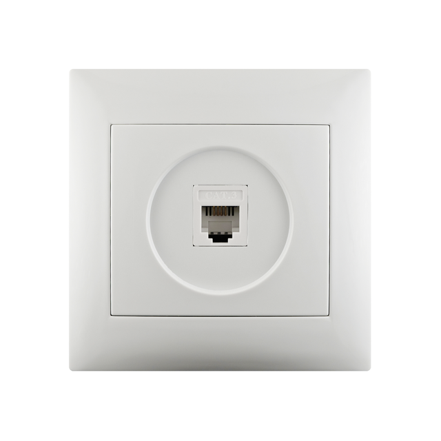Tomada de telefone RJ11 LEXMAN LIKA BRANCO