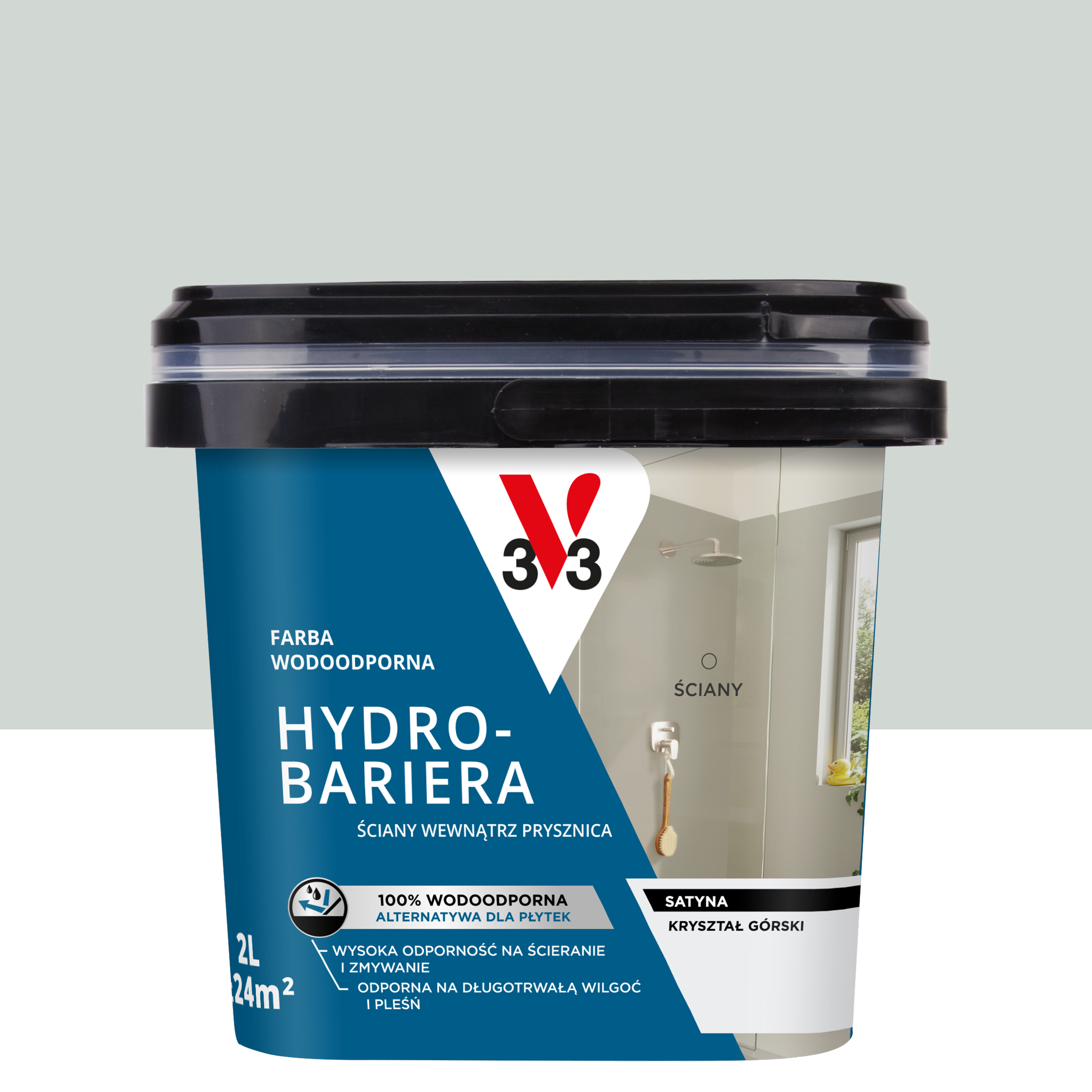 Farba wodoodporna Hydrobariera 2 l Kryształ górski Satynowy V33