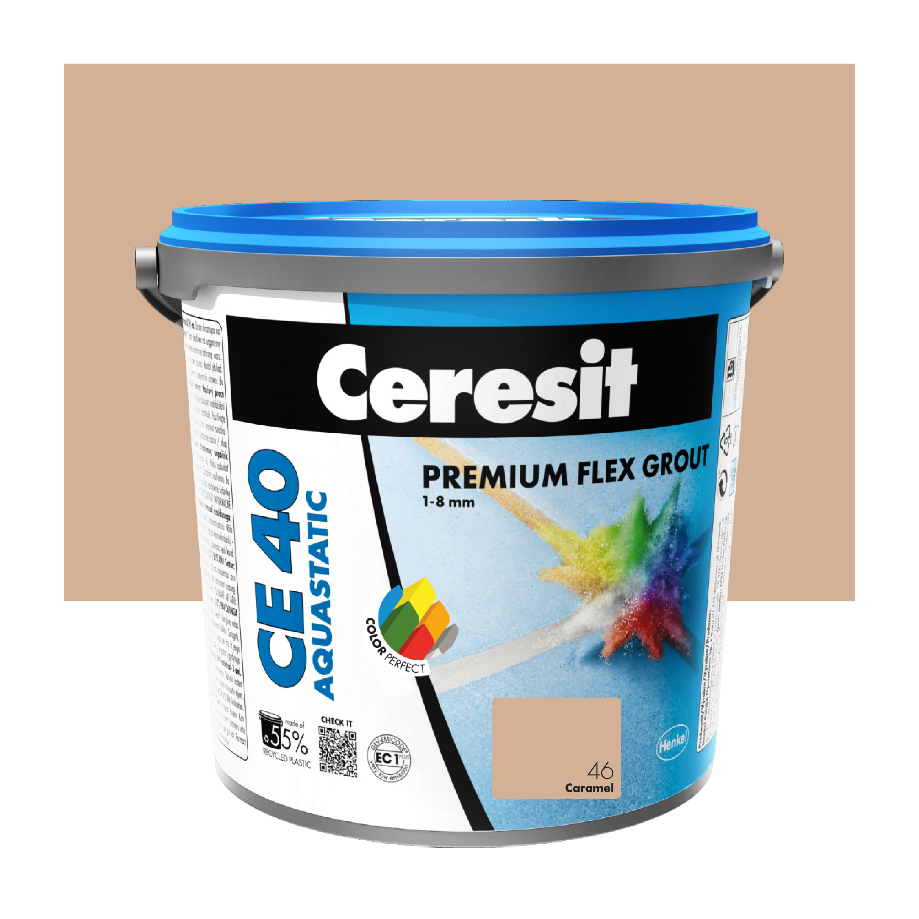 Fuga cementowa wodoodporna CE40 46 karmel 5 kg Ceresit