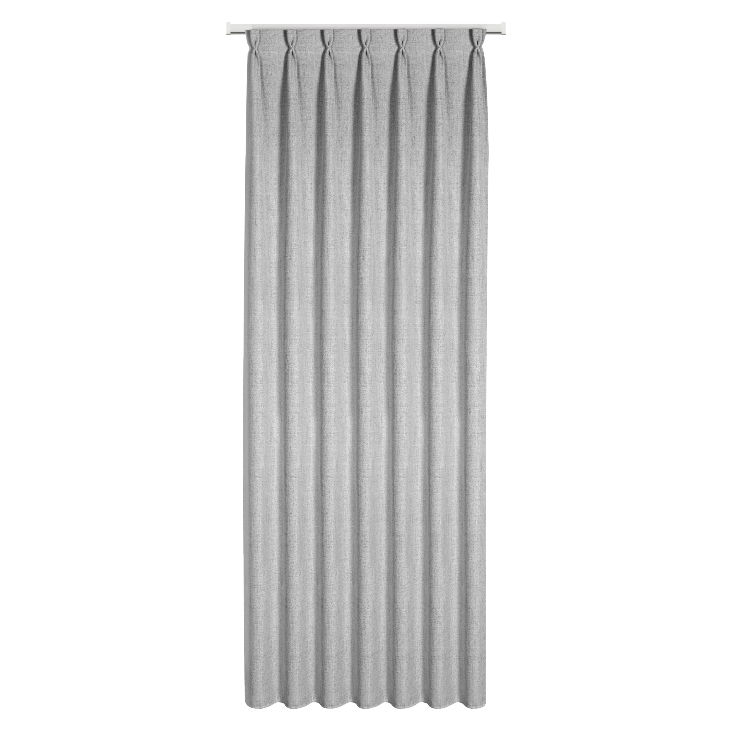 Zasłona z flexami Jula srebrna 80 x 270 cm na taśmie
