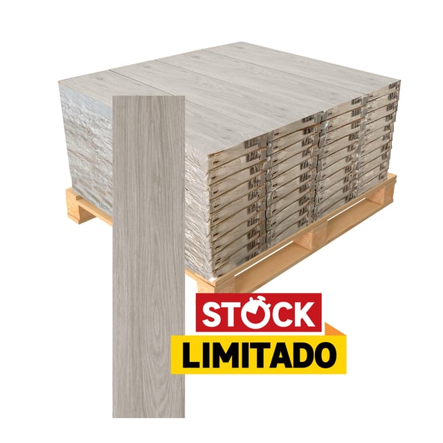 Pavimento vinílico SPC click flutuante Kinvarra forte Artens 5 mm com base GR115