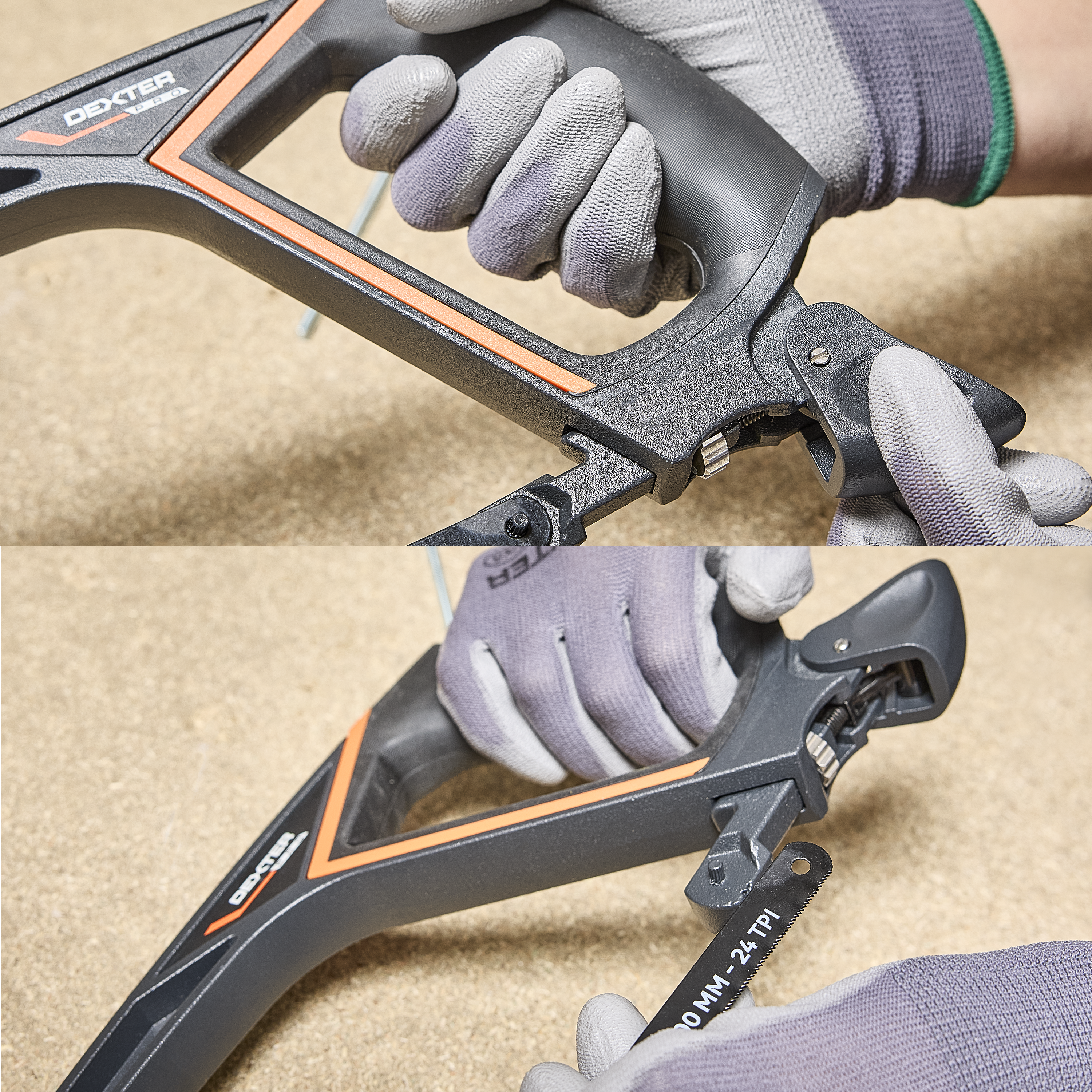 Piła Hacksaw do metalu  300 mm 24 zęby na cal DEXTER PRO