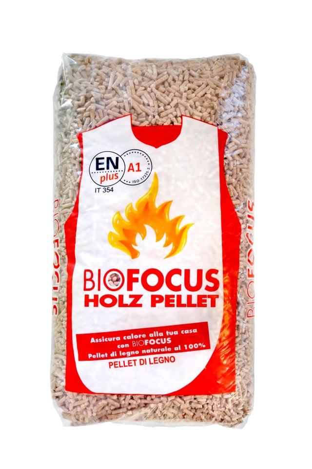 Pellet Bio Focus, abete e pino, ENplus A1, sacco da 15 kg