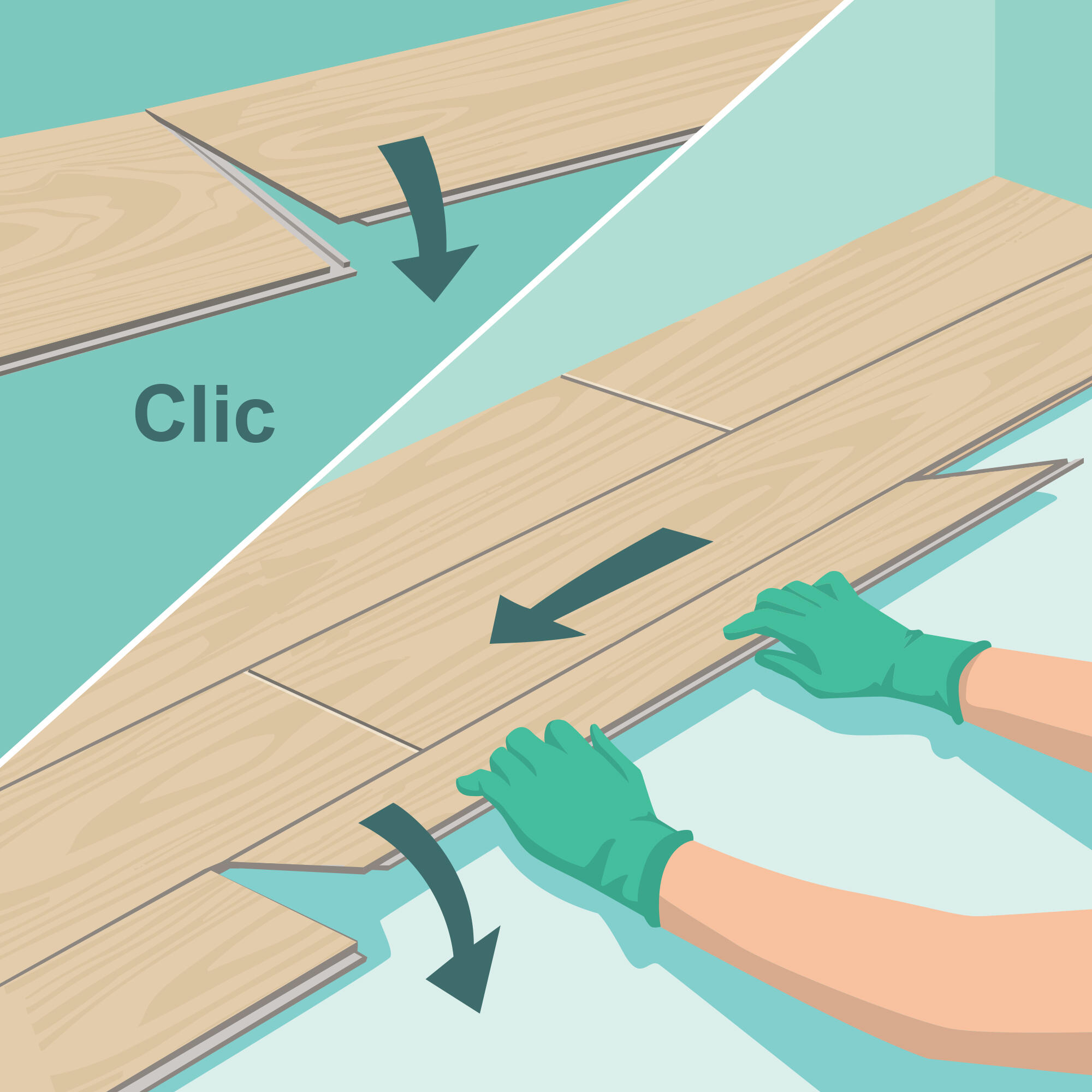 Pavimento vinílico SPC click flutuante Telmen intenso extremo Artens 5,5 mm com base BG215 - 7