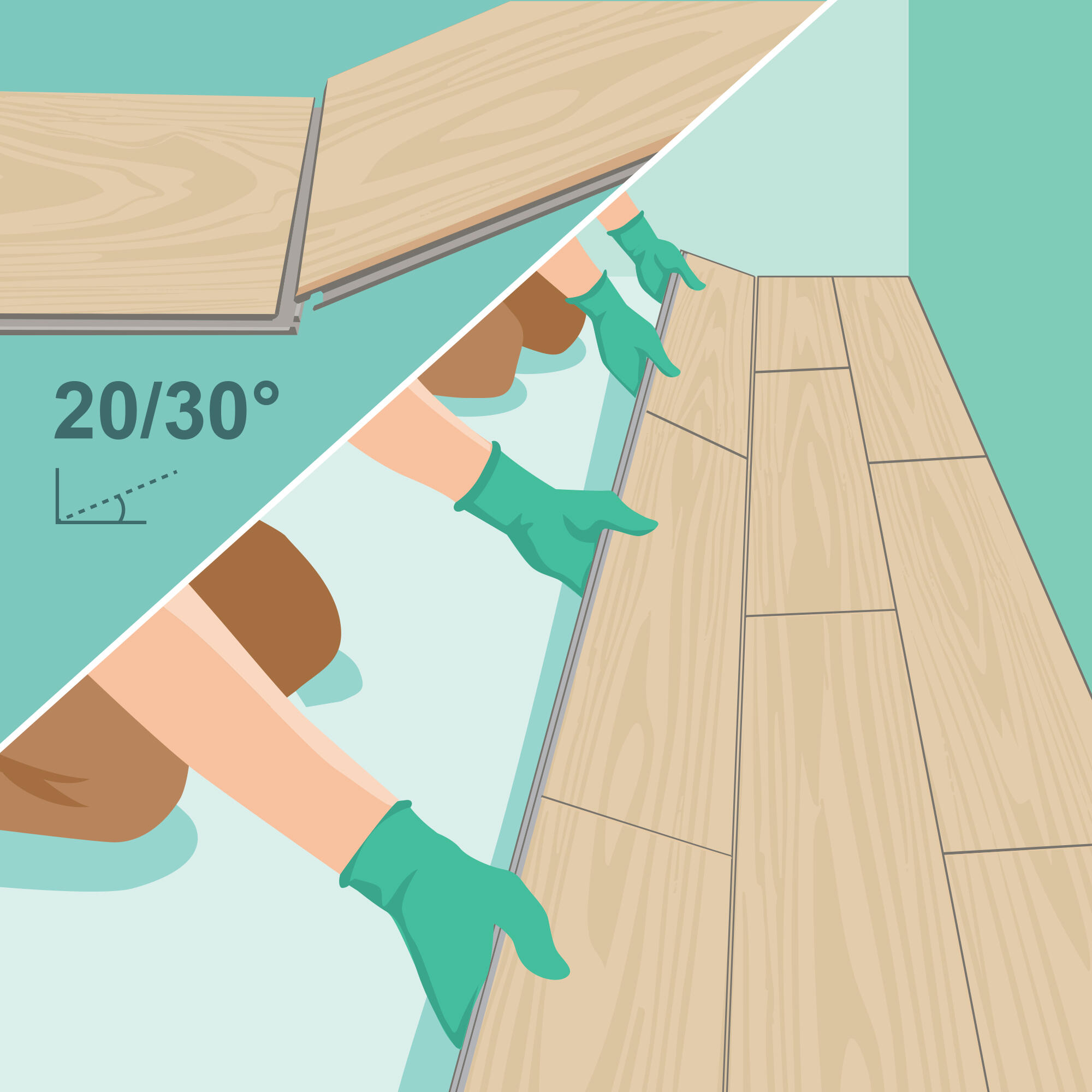 Pavimento vinílico SPC click flutuante básico 3,2 mm BL000 - 7