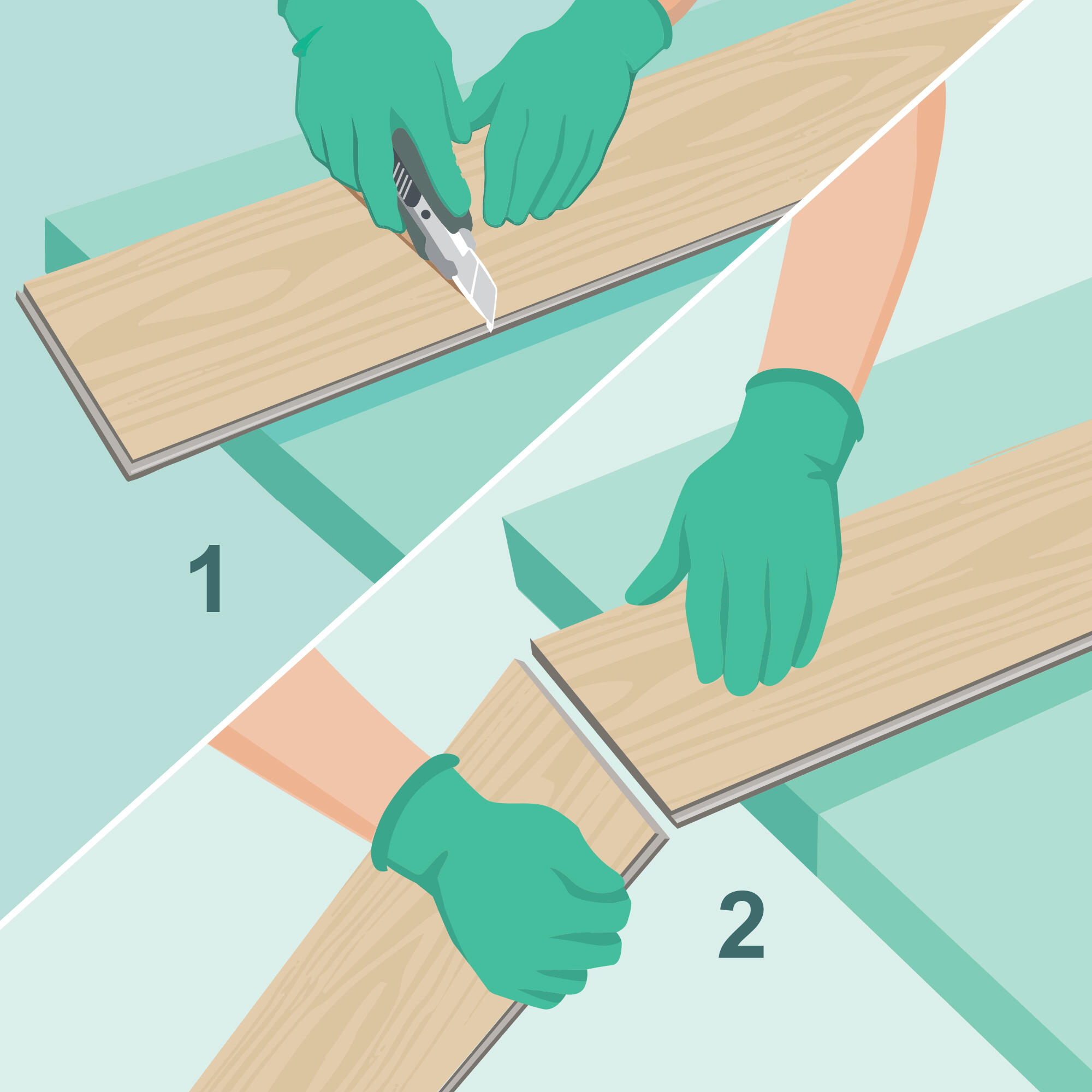 Pavimento vinílico SPC click flutuante Telmen intenso extremo Artens 5,5 mm com base BG215 - 6