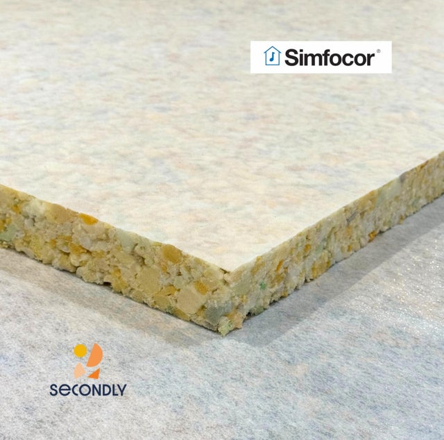 Panneau acoustique recyclé - Simfocor SECONDLY l.0.6 m x L.2.5 m x Ep.45 mm