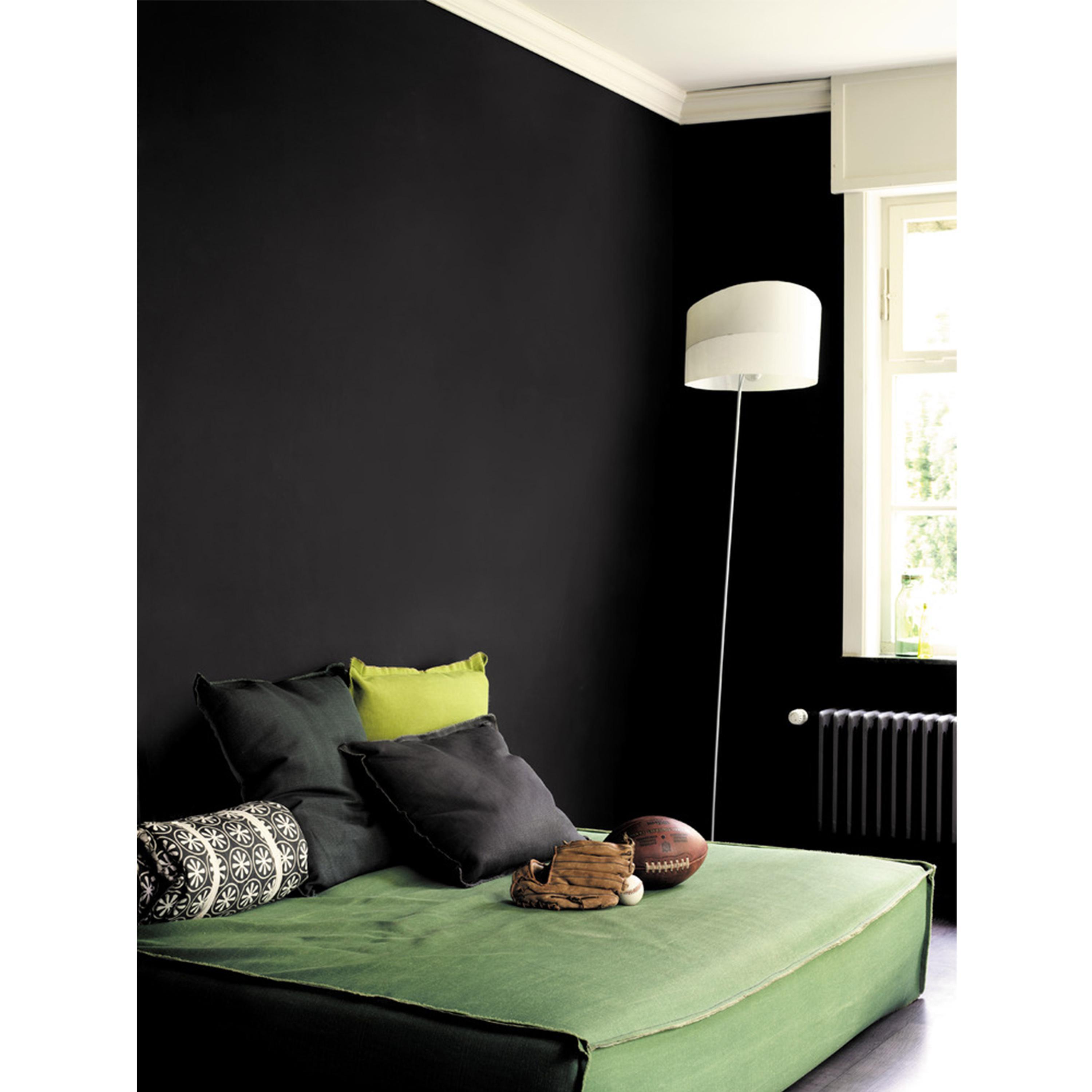 Peinture mur noir mat DULUX VALENTINE Crème de couleur 2.25L - 3
