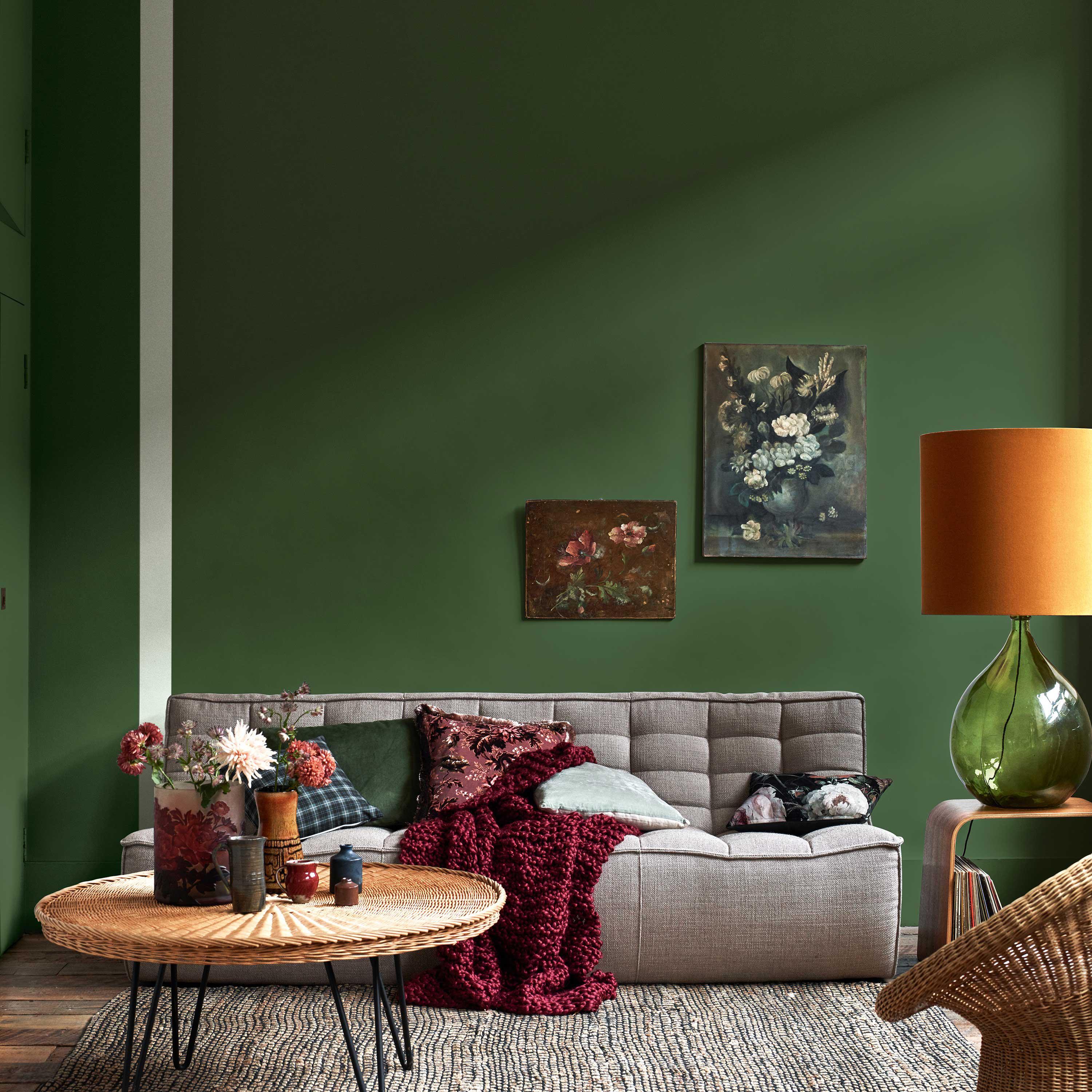 Peinture mur vert tropical mat DULUX VALENTINE Crème de couleur 2.25L - 3