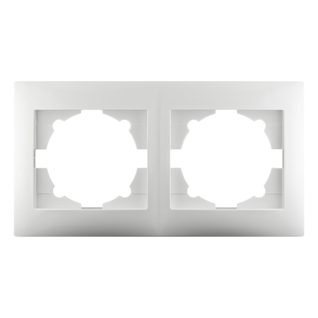 Espelho duplo horizontal branco Lexman Lika