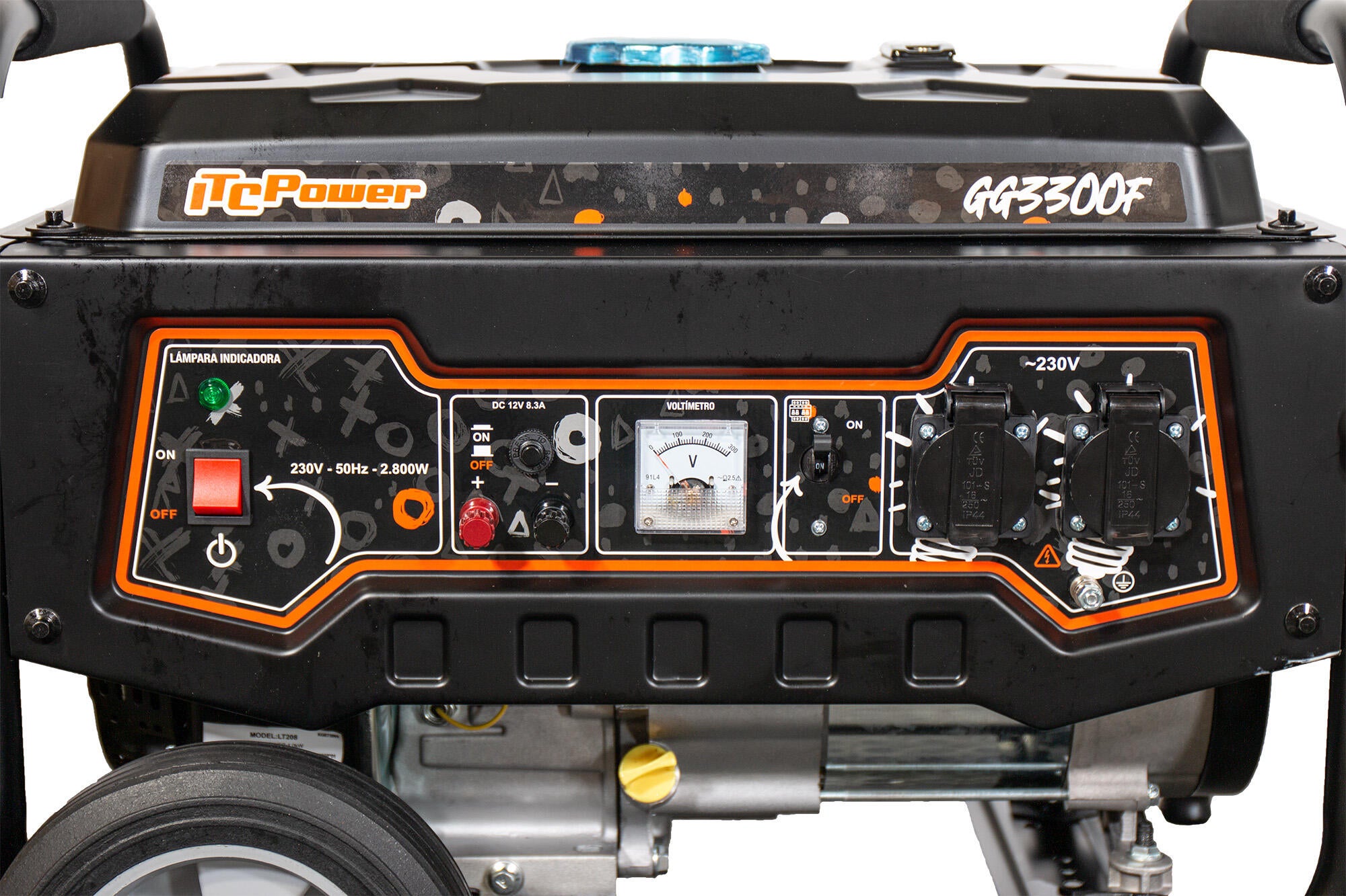 Gerador a gasolina 3KW 230V ITCPOWER GG3300F - 5