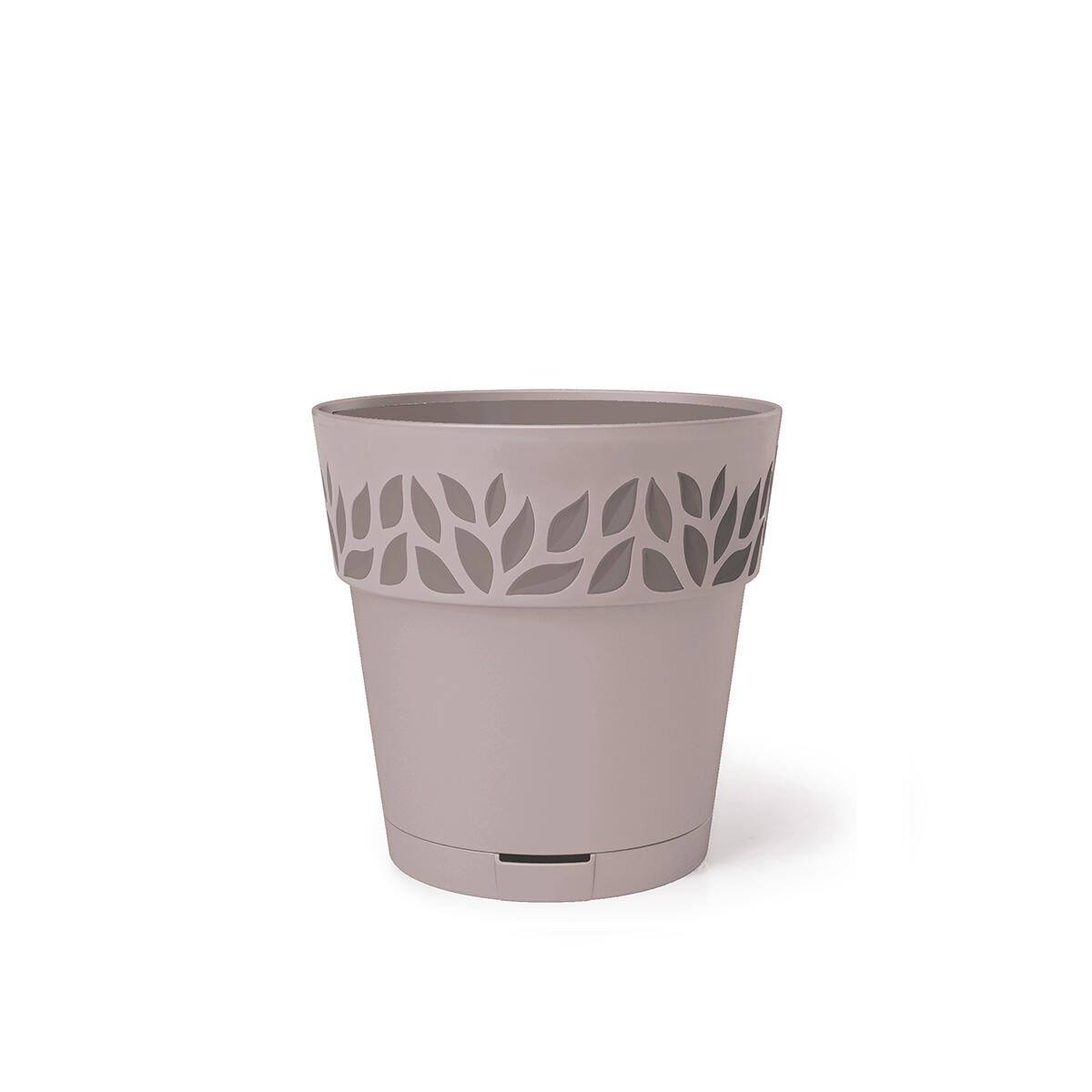 Vaso e piattino Opera Cloe STEFANPLAST in polipropilene grigio H 19 x ø 20 cm - 5