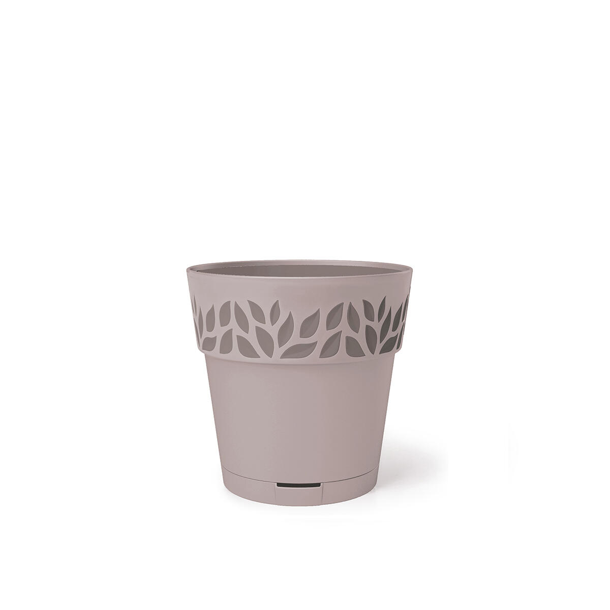 Vaso per piante e fiori OPERA CLOE STEFANPLAST in polipropilene tortora H 15 cm Ø 15 cm - 5