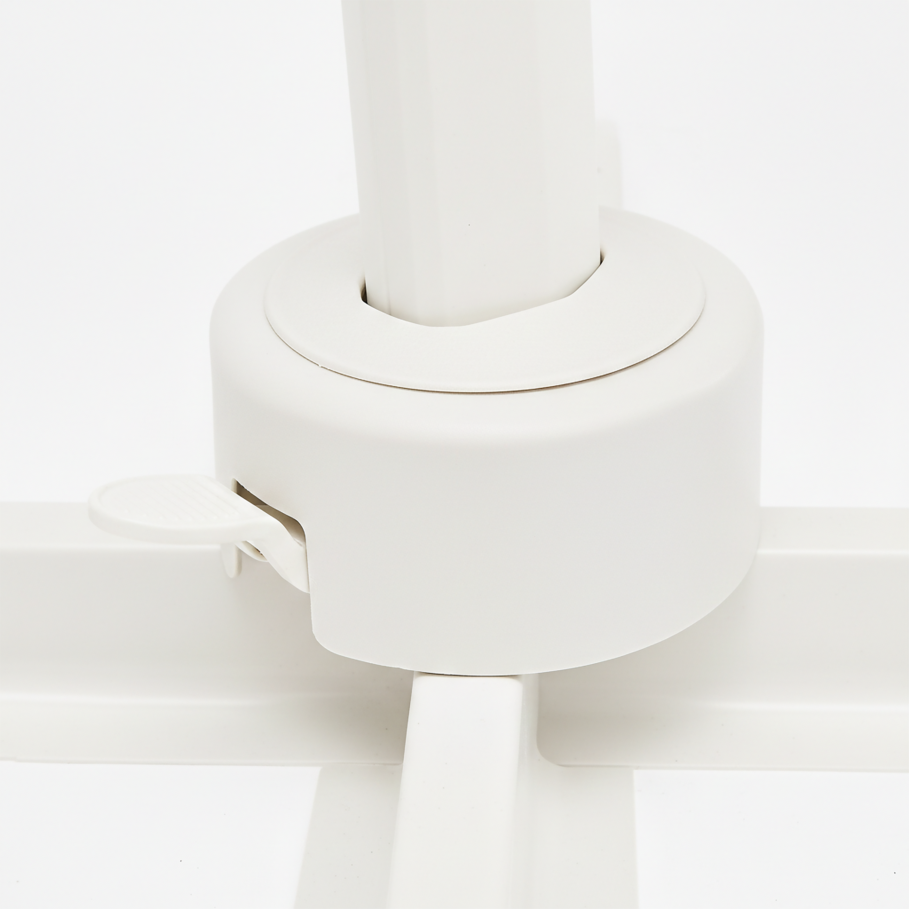 Parasol déporté NATERIAL Aura blanc mat carré, L286 x l.286 cm - 13