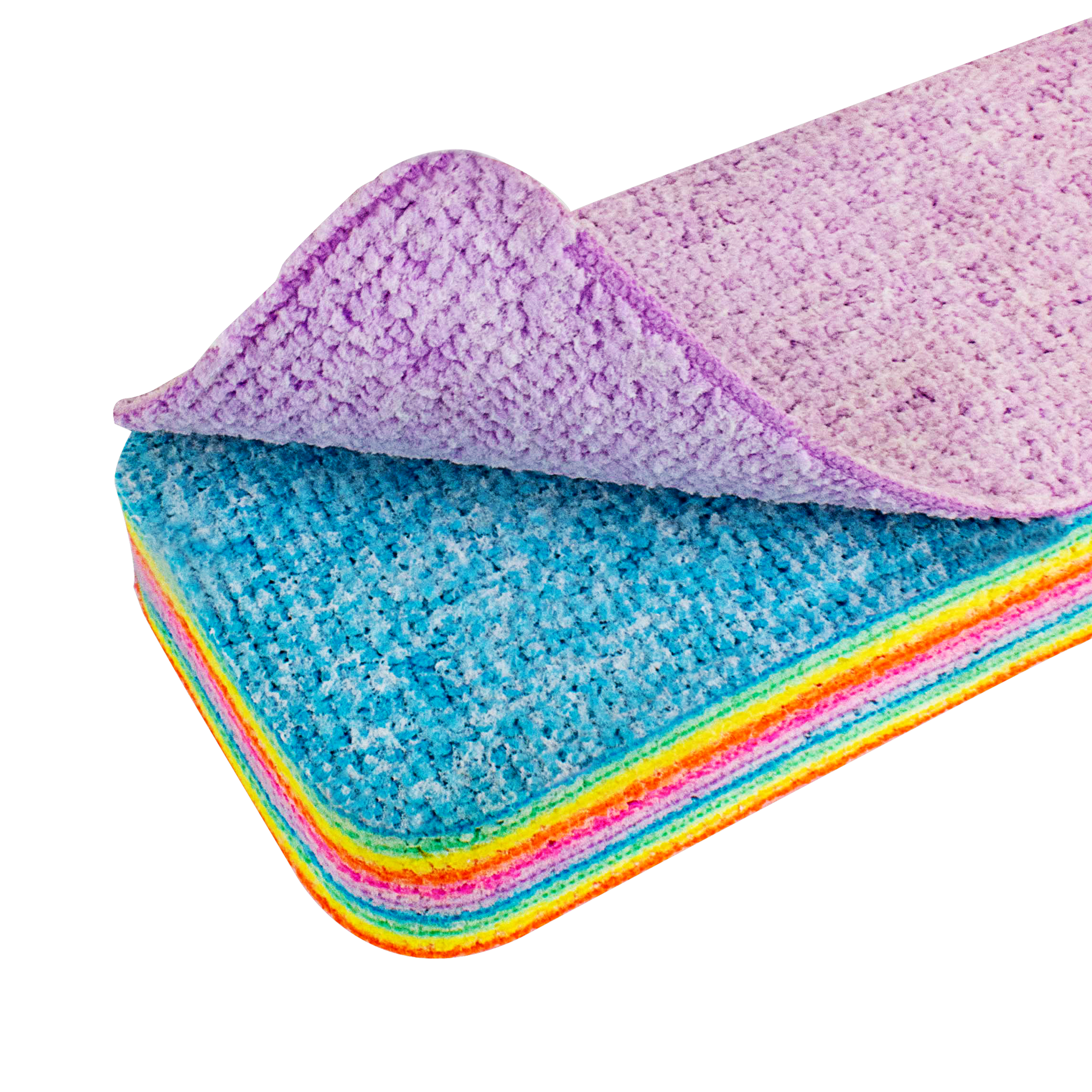 Ściereczki z mikrofibry 2w1 szer. 7 cm 12 szt. Neon