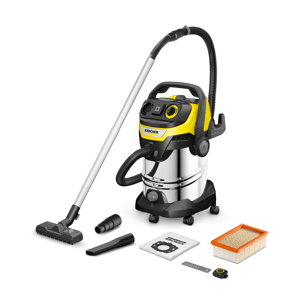 Karcher Aspirador De Sólidos Y Líquidos Wd 7 Control P S 30/6/35/T 1400W , Leroy Merlin