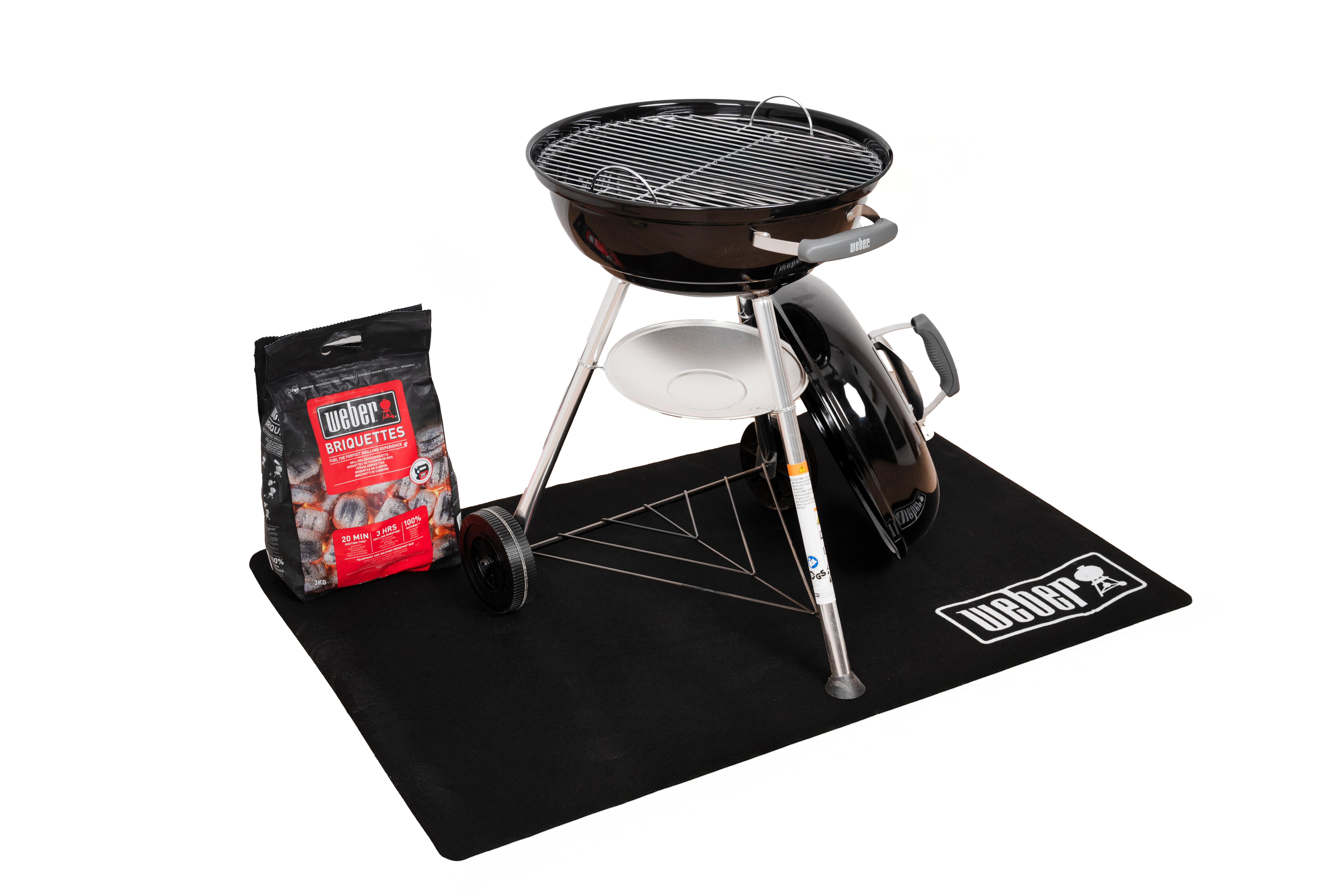 Barbecue a carvão Weber Compact Kettle ⌀47 cm + briquetes carvão 3 kg - 2