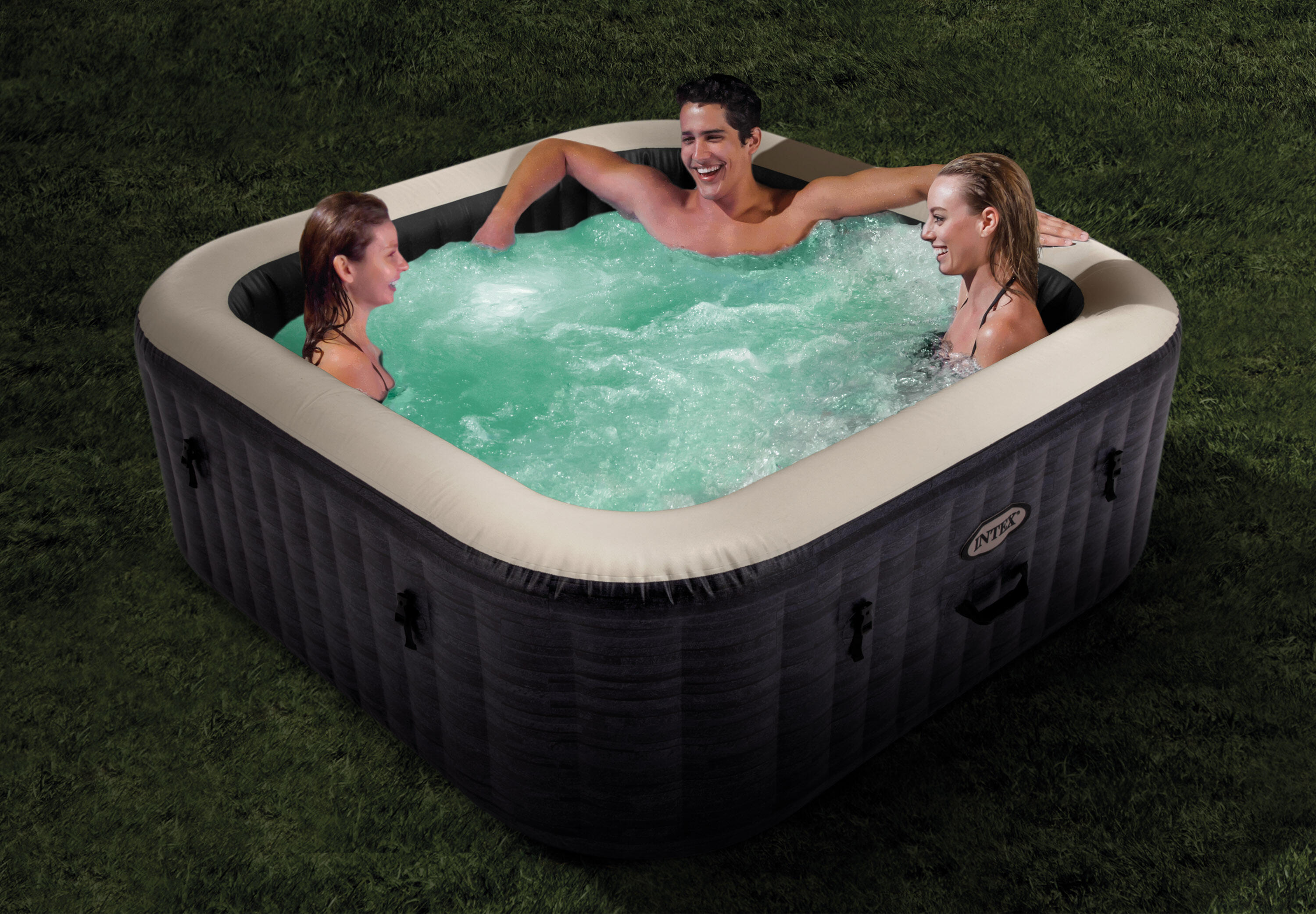 Pure spa ardoise INTEX carré, 4 places - 3