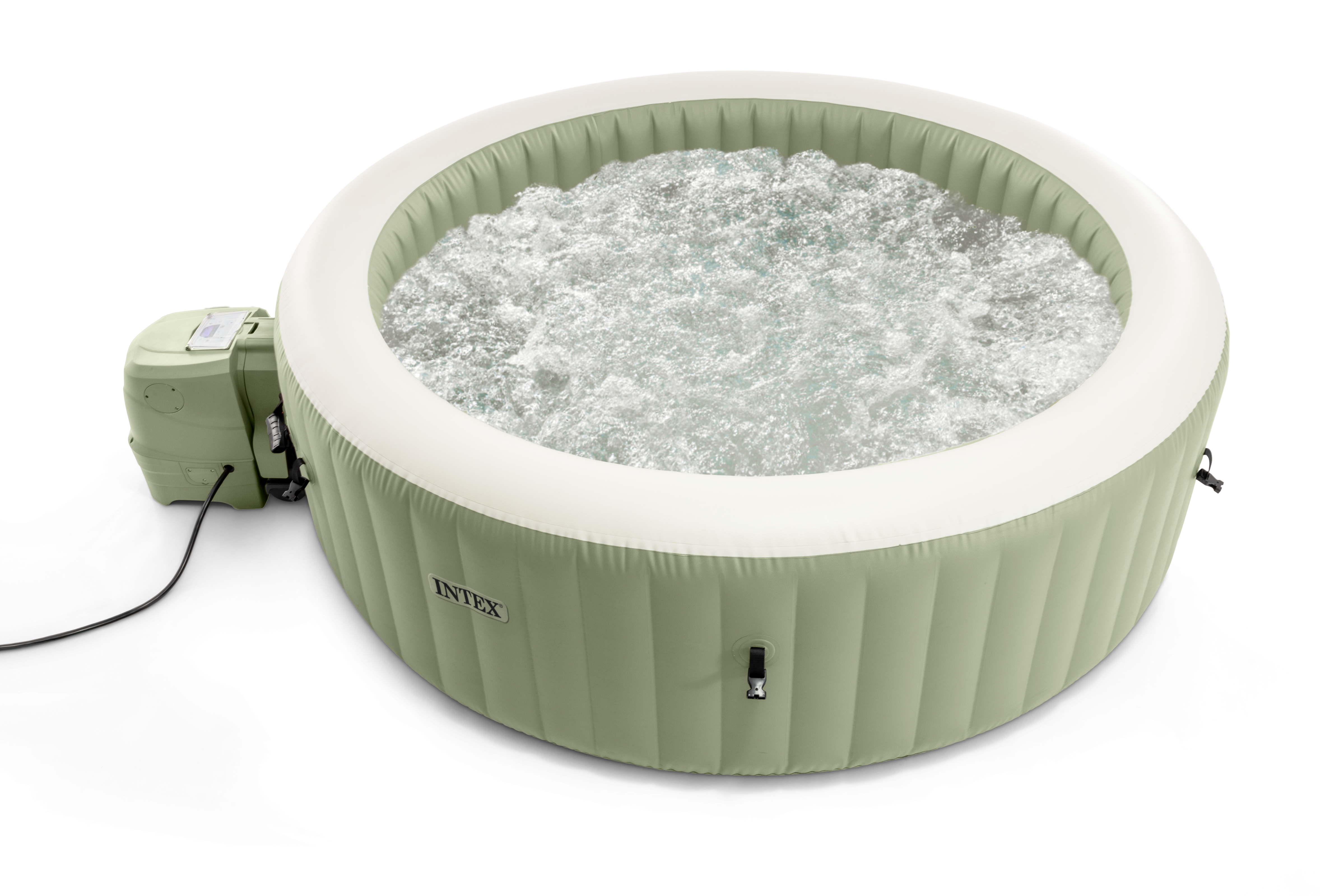 Pure Spa gonflable INTEX Olive rond, 4 places - 4