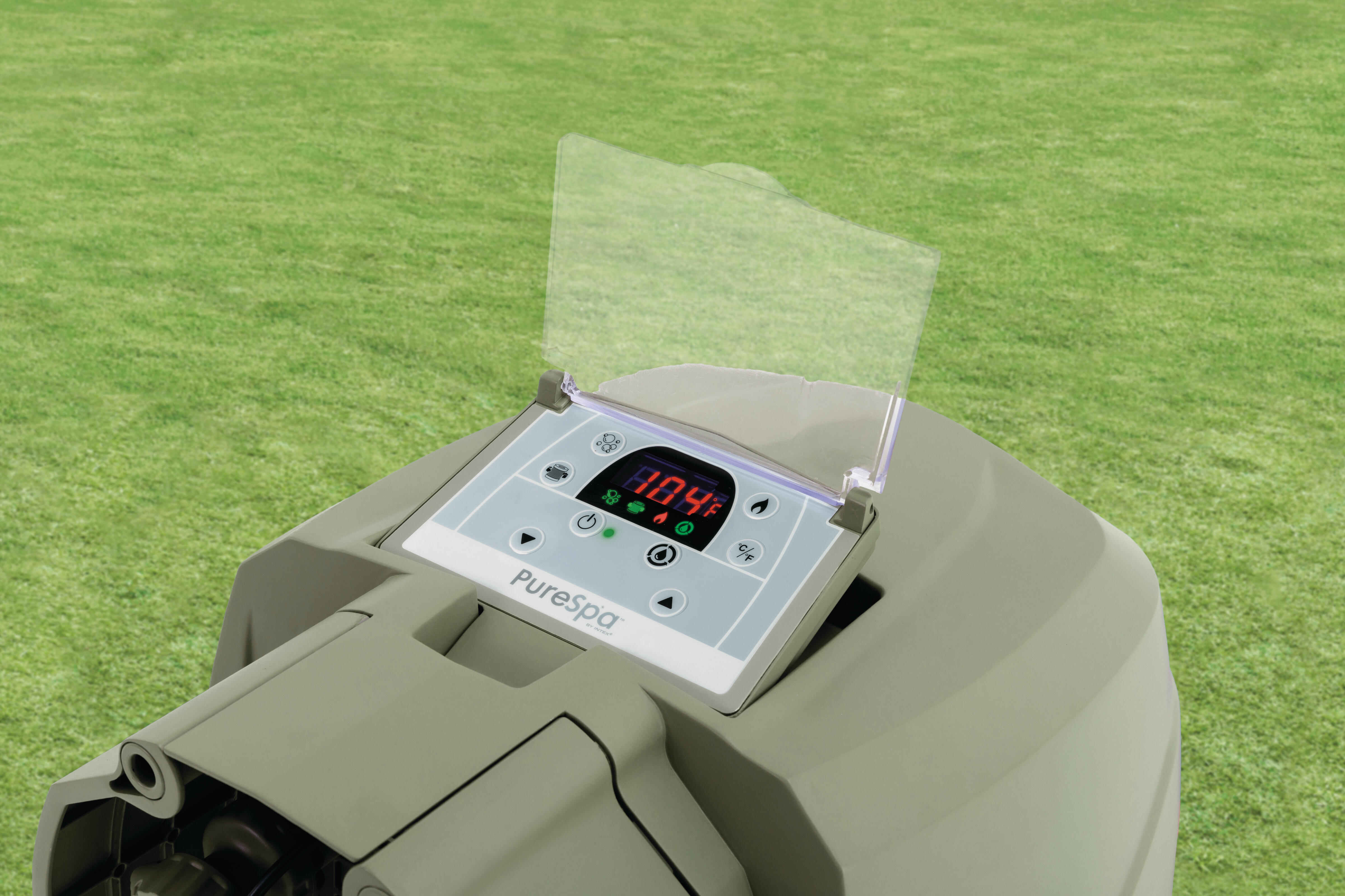 Pure Spa gonflable INTEX Olive rond, 4 places - 7