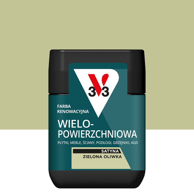 Tester farby renowacyjnej Wielopowierzchniowa 75 ml Zielona oliwka Satynowy V33