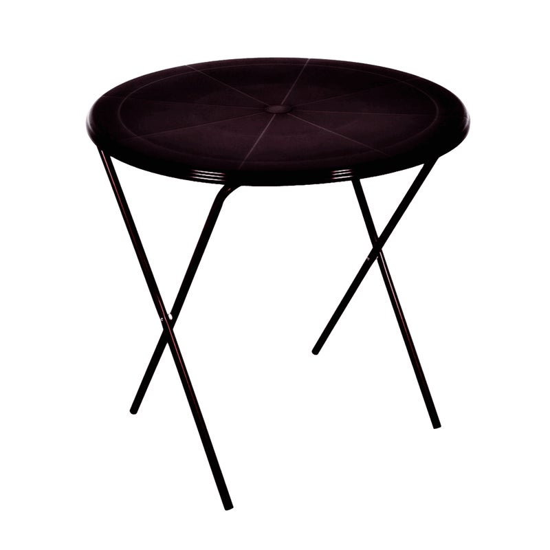 Stolik ogrodowy Topaz okrągły 65cm antracytowy Ołer Garden