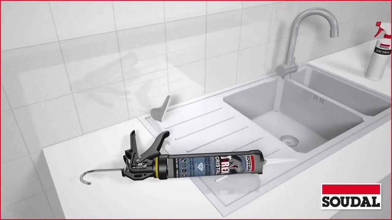 Cola e veda 290 ml transparente T-rex Cristal - 10