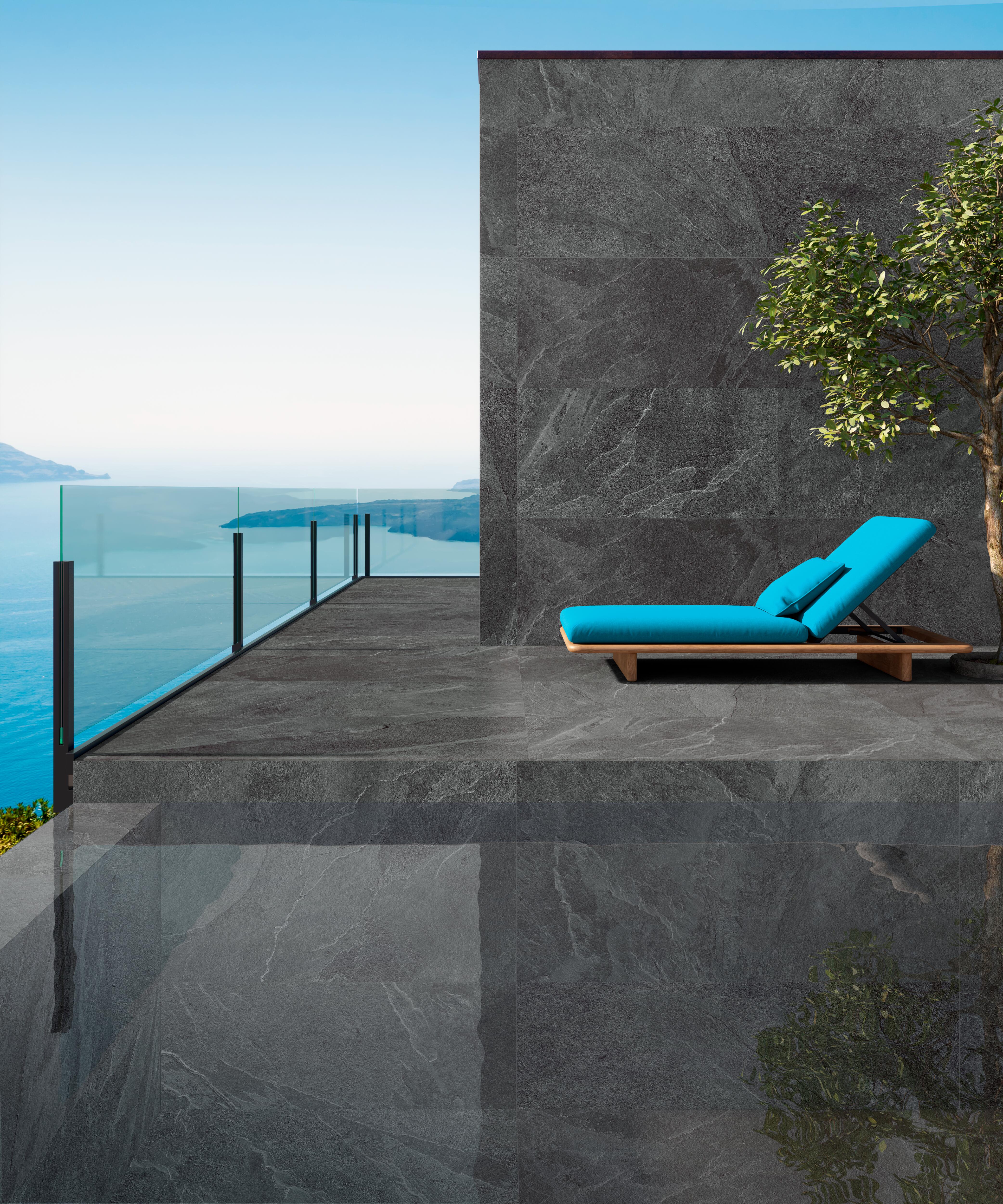 PORCELÁNICO PISCINA 37X75CM FLORIDA ANTRACITA ANTIDESLIZANTE - 2