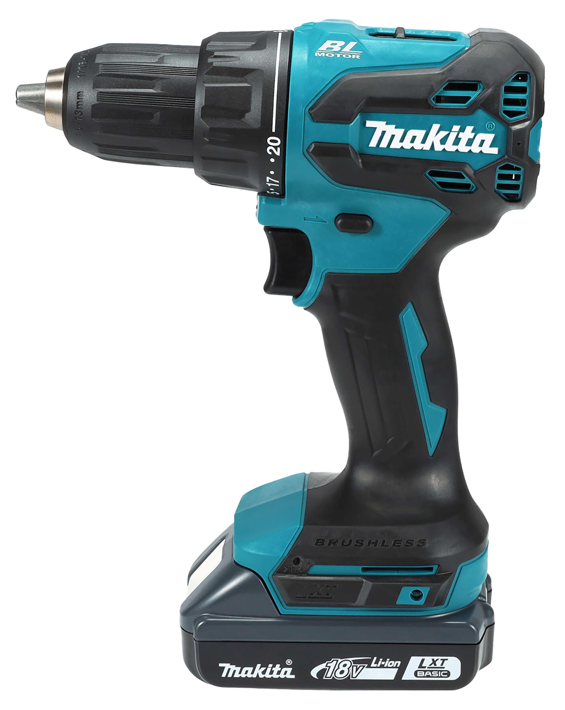 Taladro percutor a batería MAKITA 18V sin escobillas 2 baterias - 8