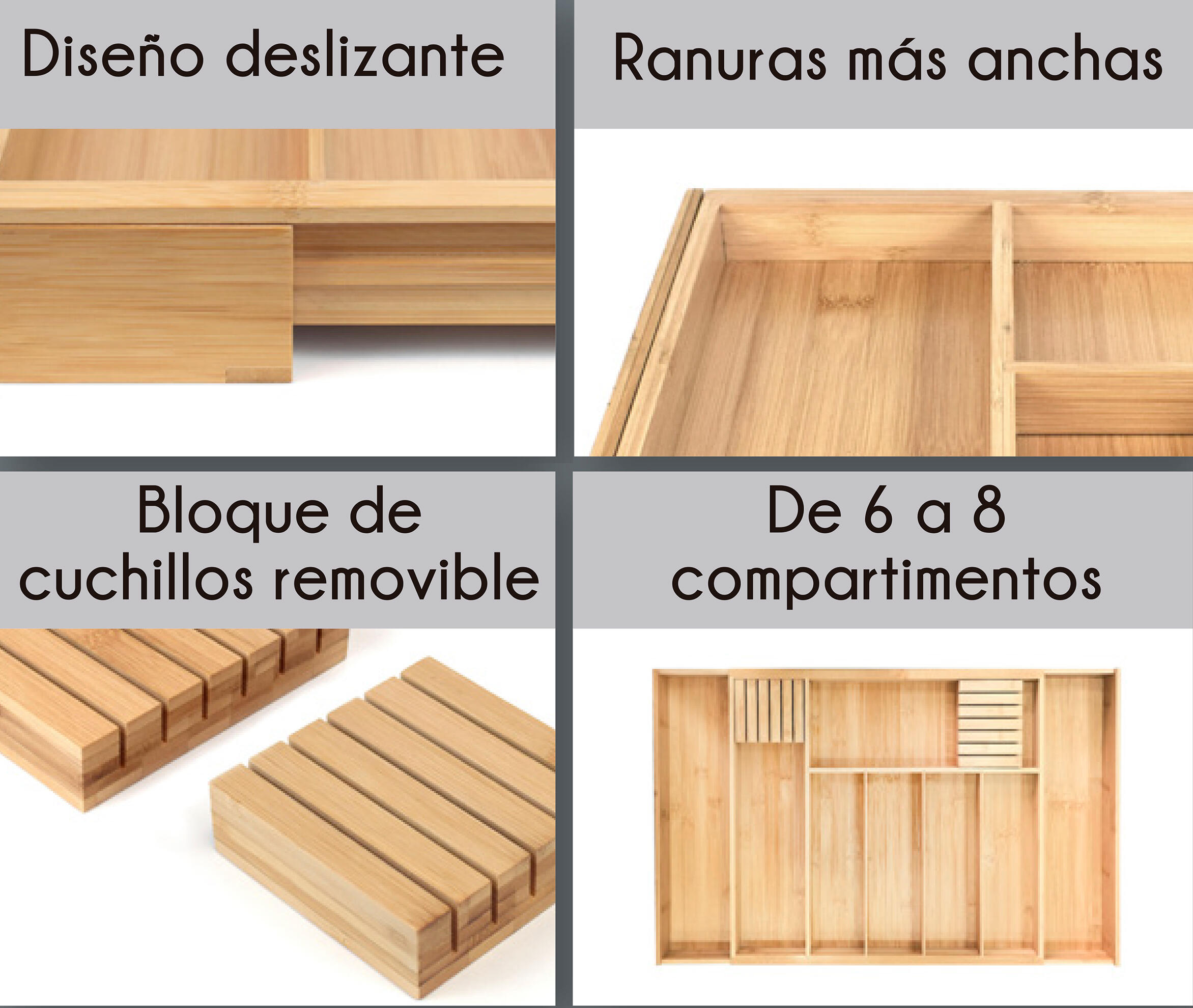CUBERTERO INTERIOR CAJÓN EXTENSIBLE 60-90CM - 7
