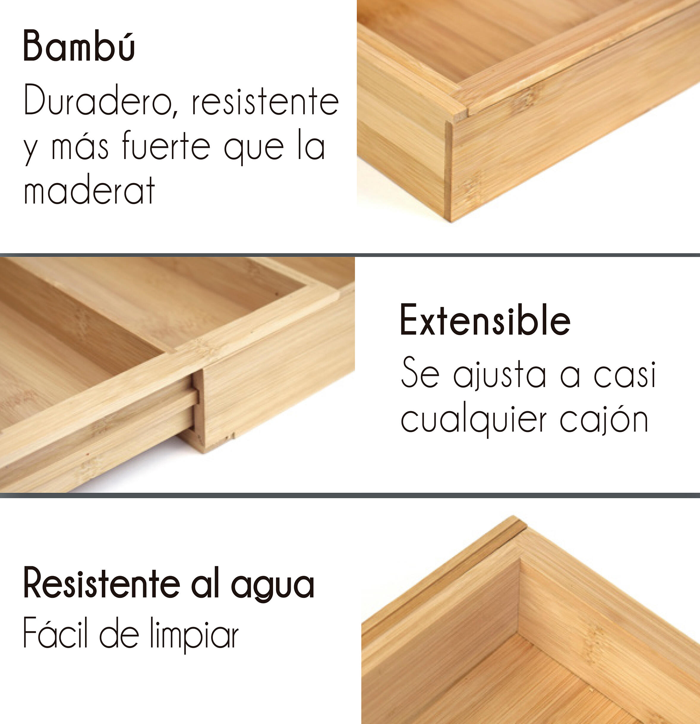 CUBERTERO INTERIOR CAJÓN EXTENSIBLE 60-90CM - 6