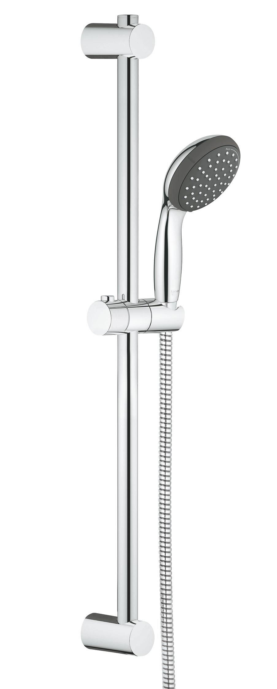 Alcahofa de ducha + flexo + barra GROHE  cromado con 1 función - 2