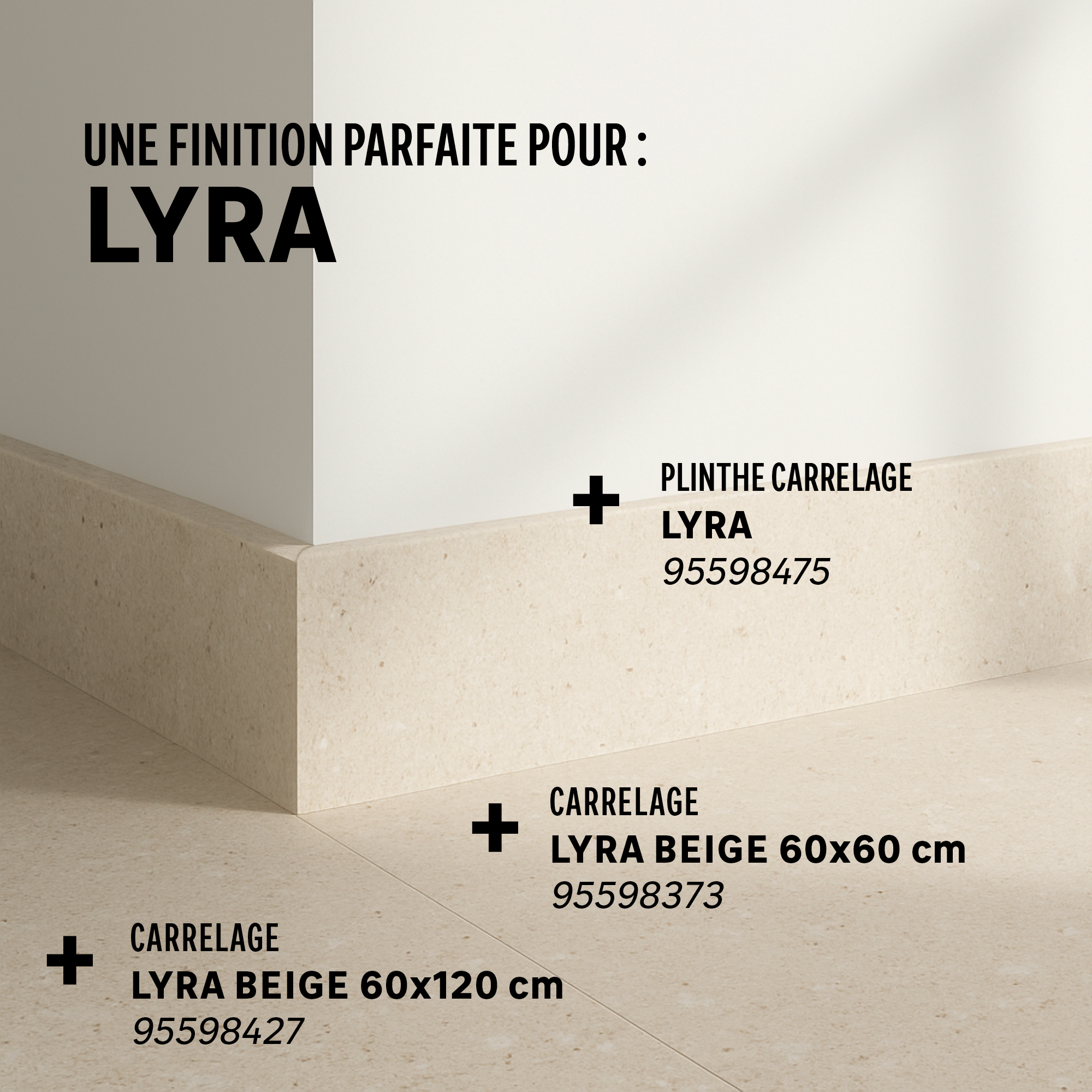 Lot de 2 plinthes Lyra 8xL.59.7 cm, Ep.8.0 mm - 4