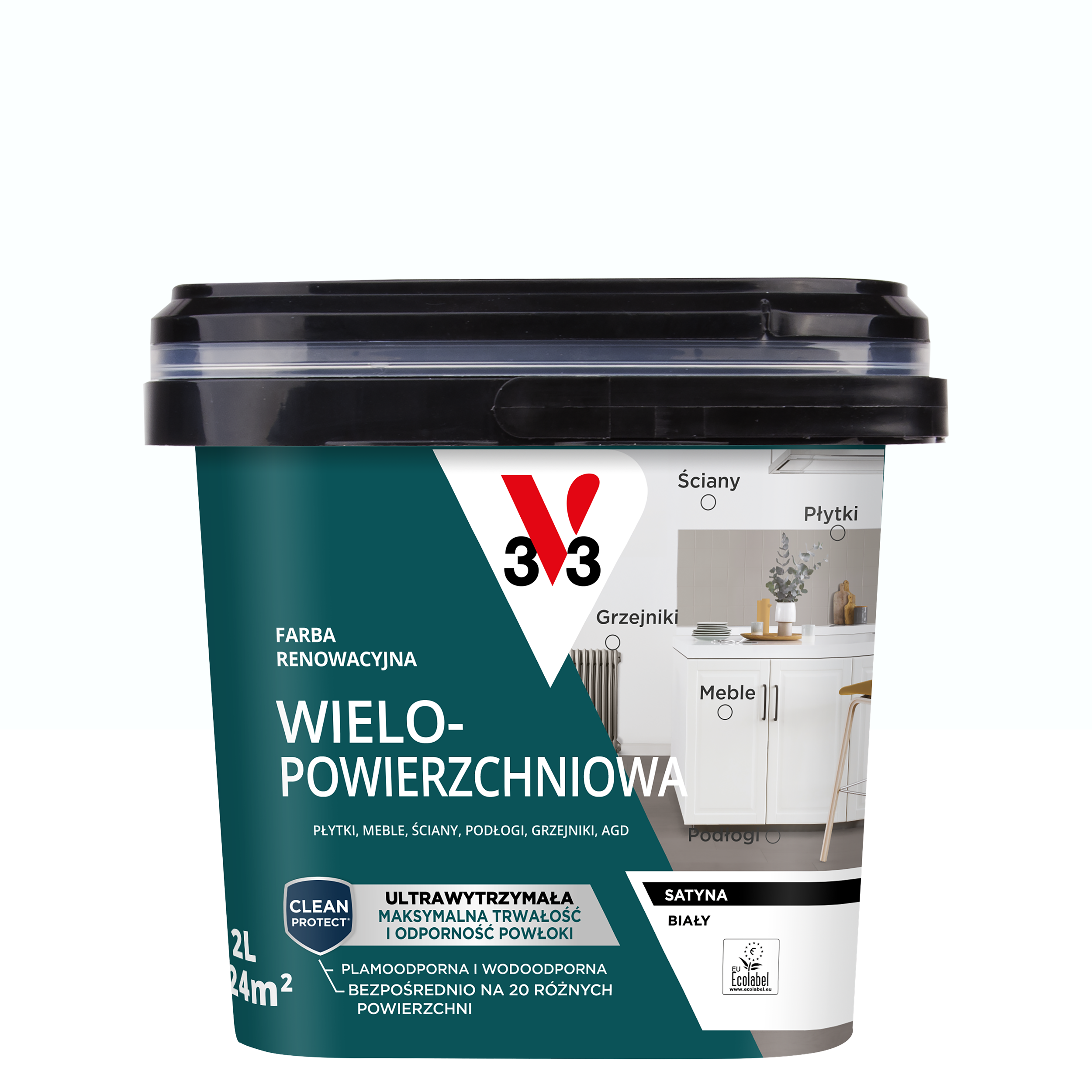 Farba renowacyjna Wielopowierzchniowa 2 l Biały Satynowy V33