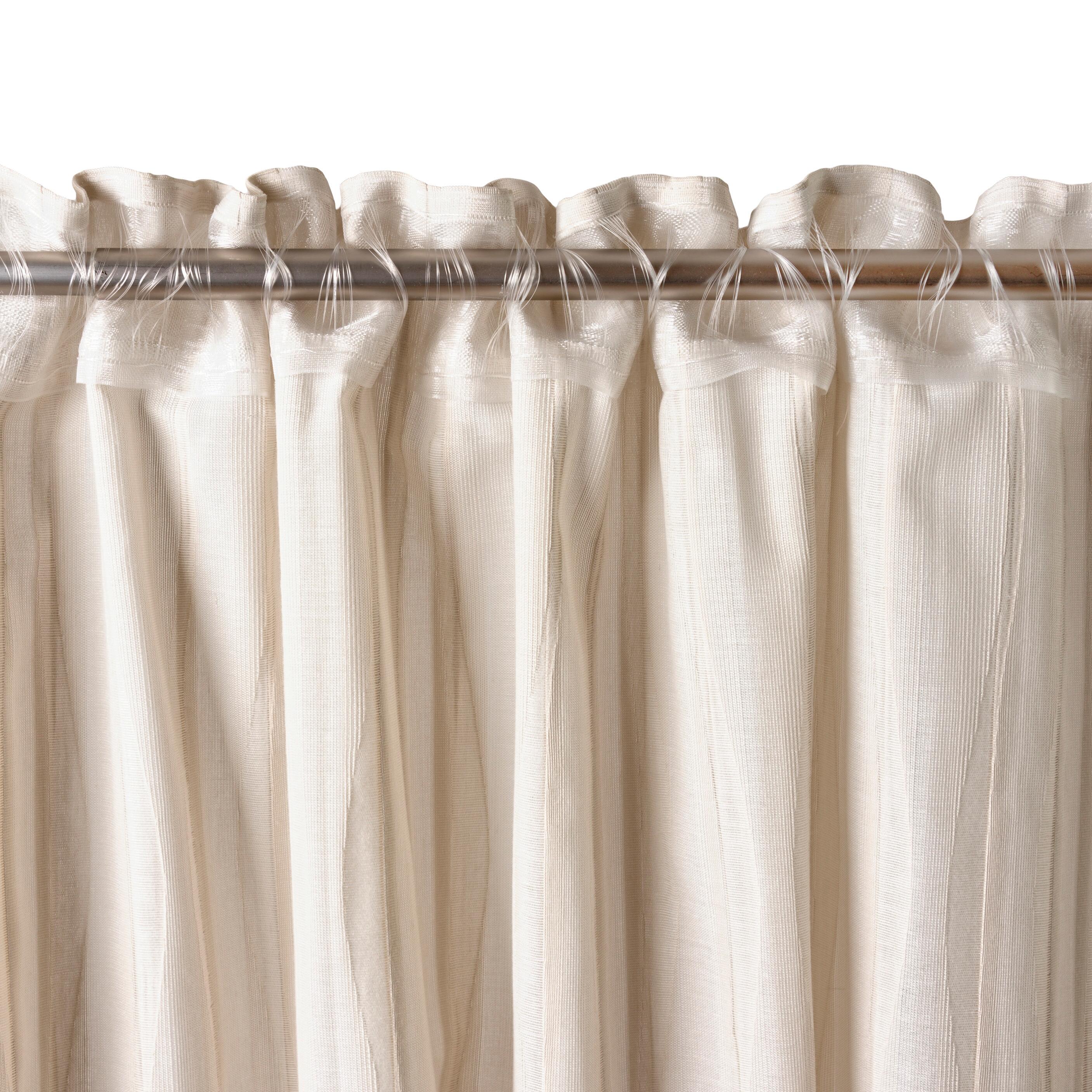 Tenda Augusta beige, passanti nascosti 140x300 cm - 4